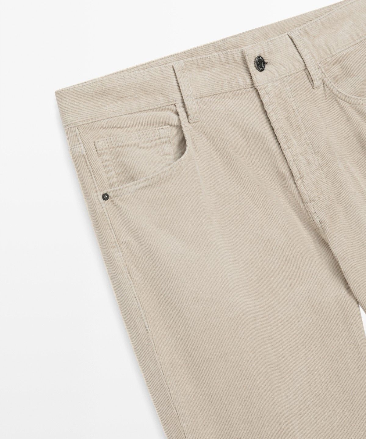 마시모두띠(MASSIMO DUTTI) 테이퍼드 핏 코듀로이 팬츠