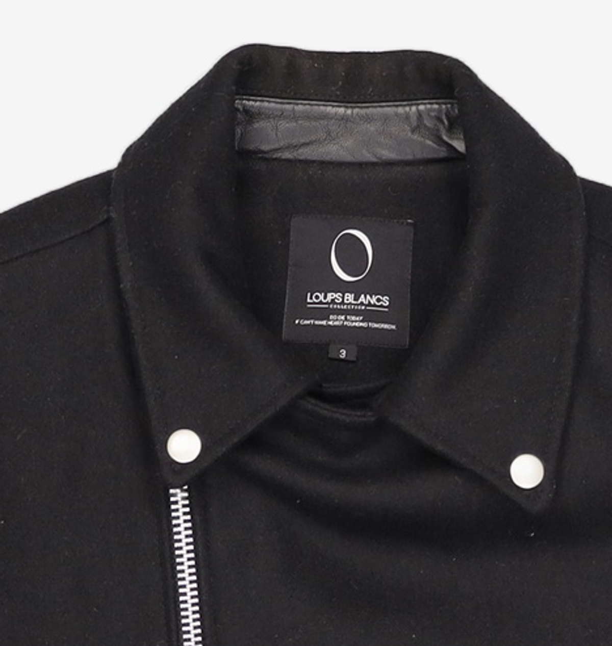 루블랑(LOUPS BLANCS) Black Chafer Stadium Rider Jacket 3