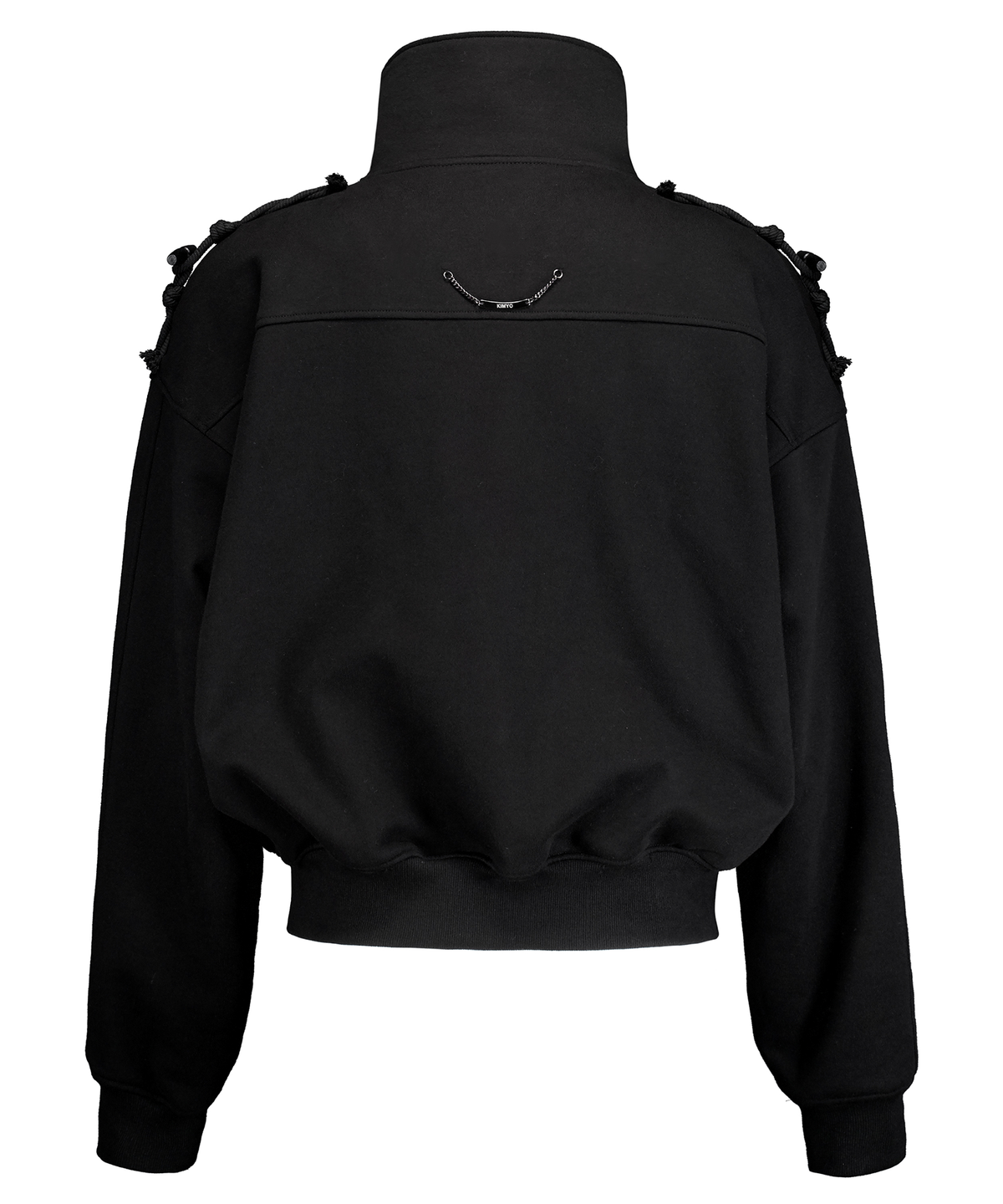키묘(KIMYO) MACRAMÉ TOGGLE OVERSIZED HIGH-NECK ZIP JACKET