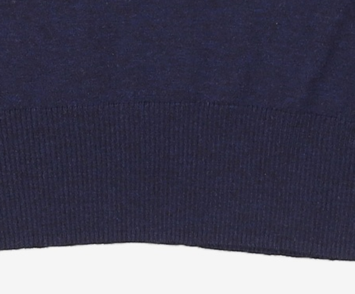 솔티페블(SALTY PEBBLE) LACE SLIT KNIT TOP [DARK NAVY] FREE