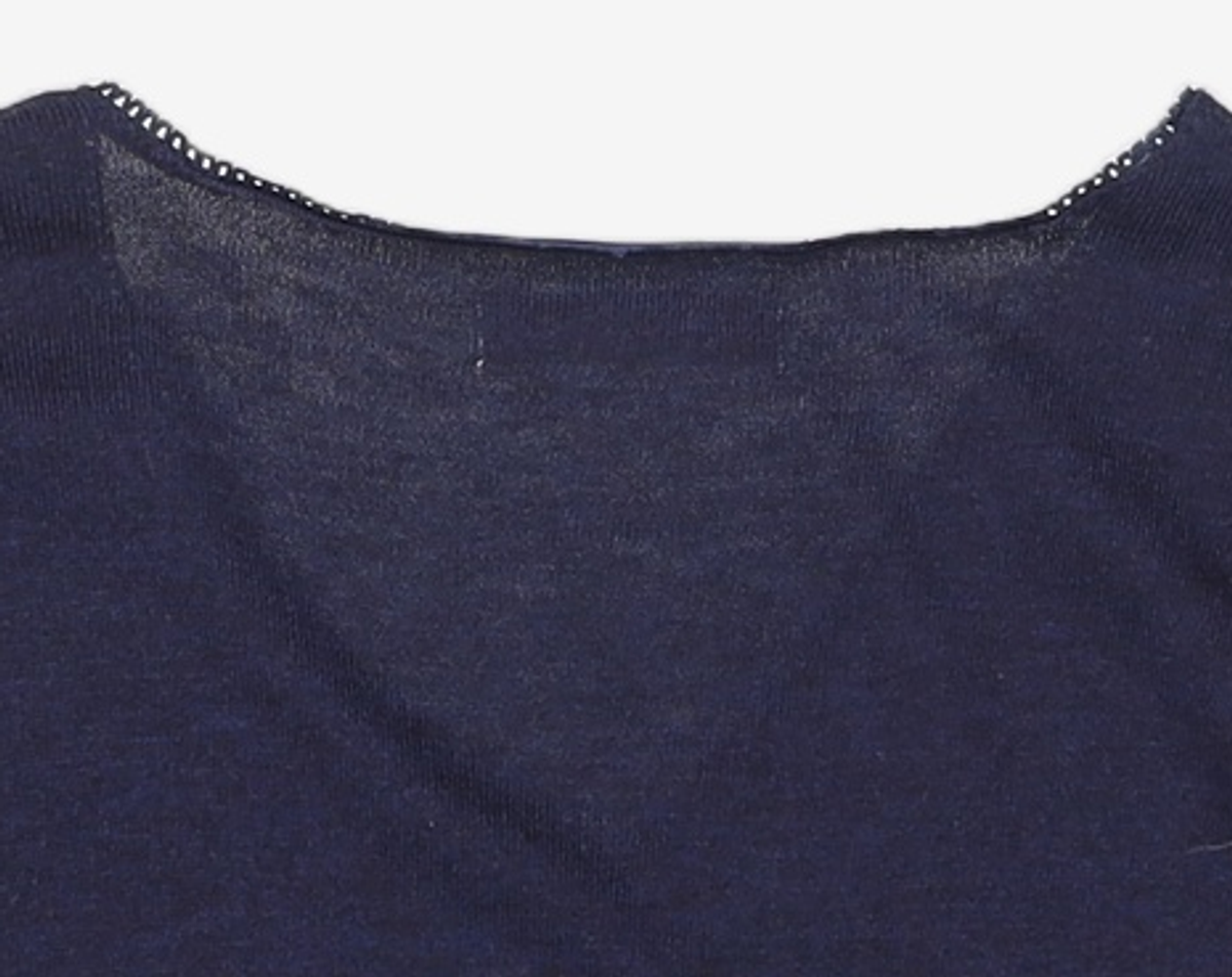 솔티페블(SALTY PEBBLE) LACE SLIT KNIT TOP [DARK NAVY] FREE