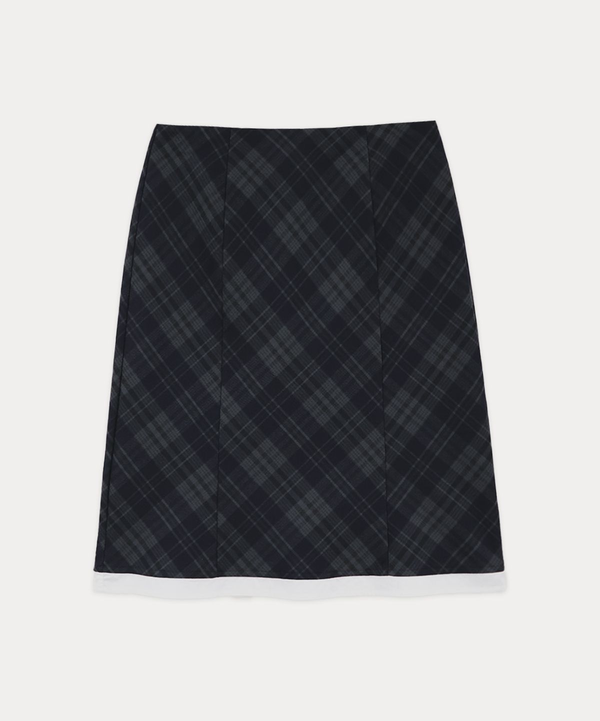 타버트(TARVERT) Duze Check Midi Skirt - Black