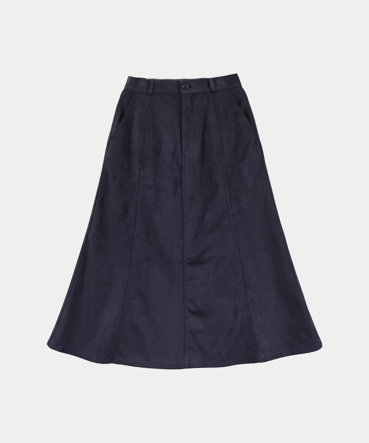 타버트(TARVERT) Serdo Suede Long Skirt - Navy