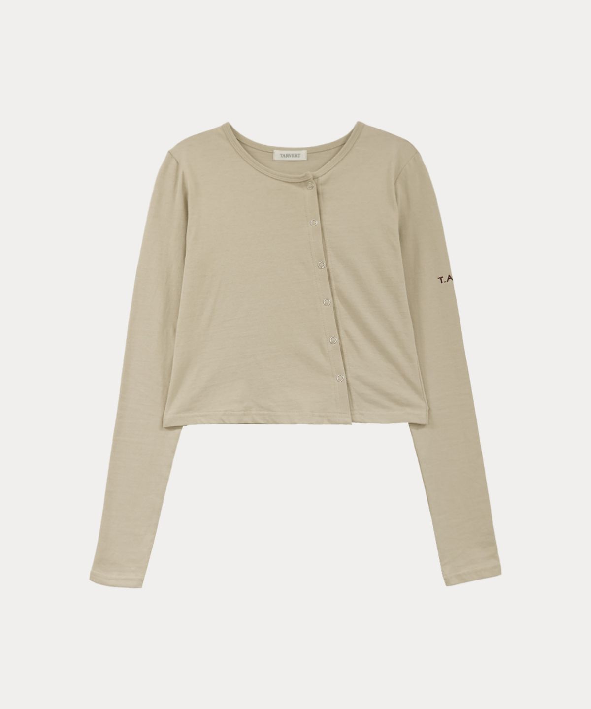 타버트(TARVERT) Diven Snap Button Cardigan - Beige