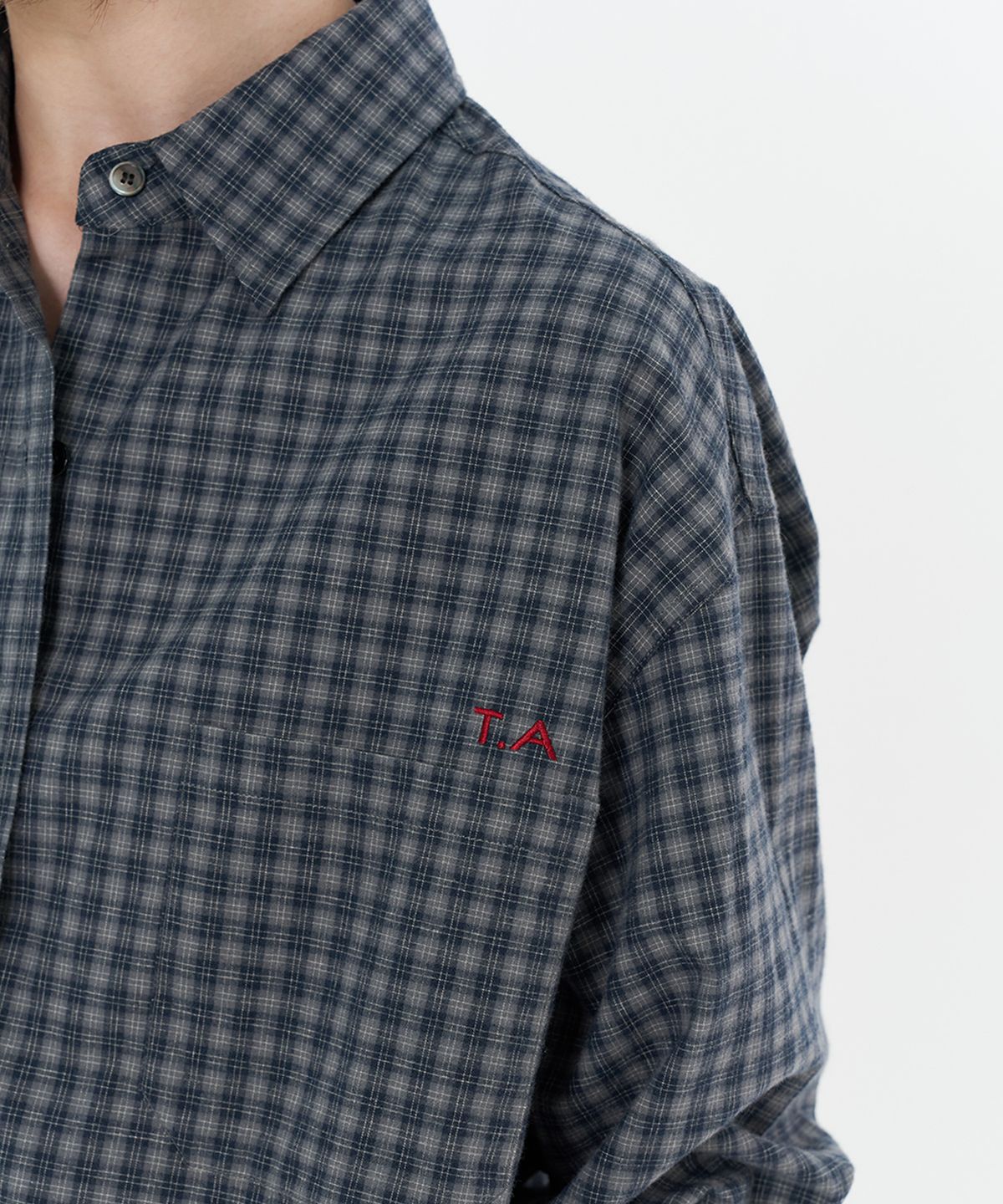 타버트(TARVERT) Tove Check Shirt - Navy