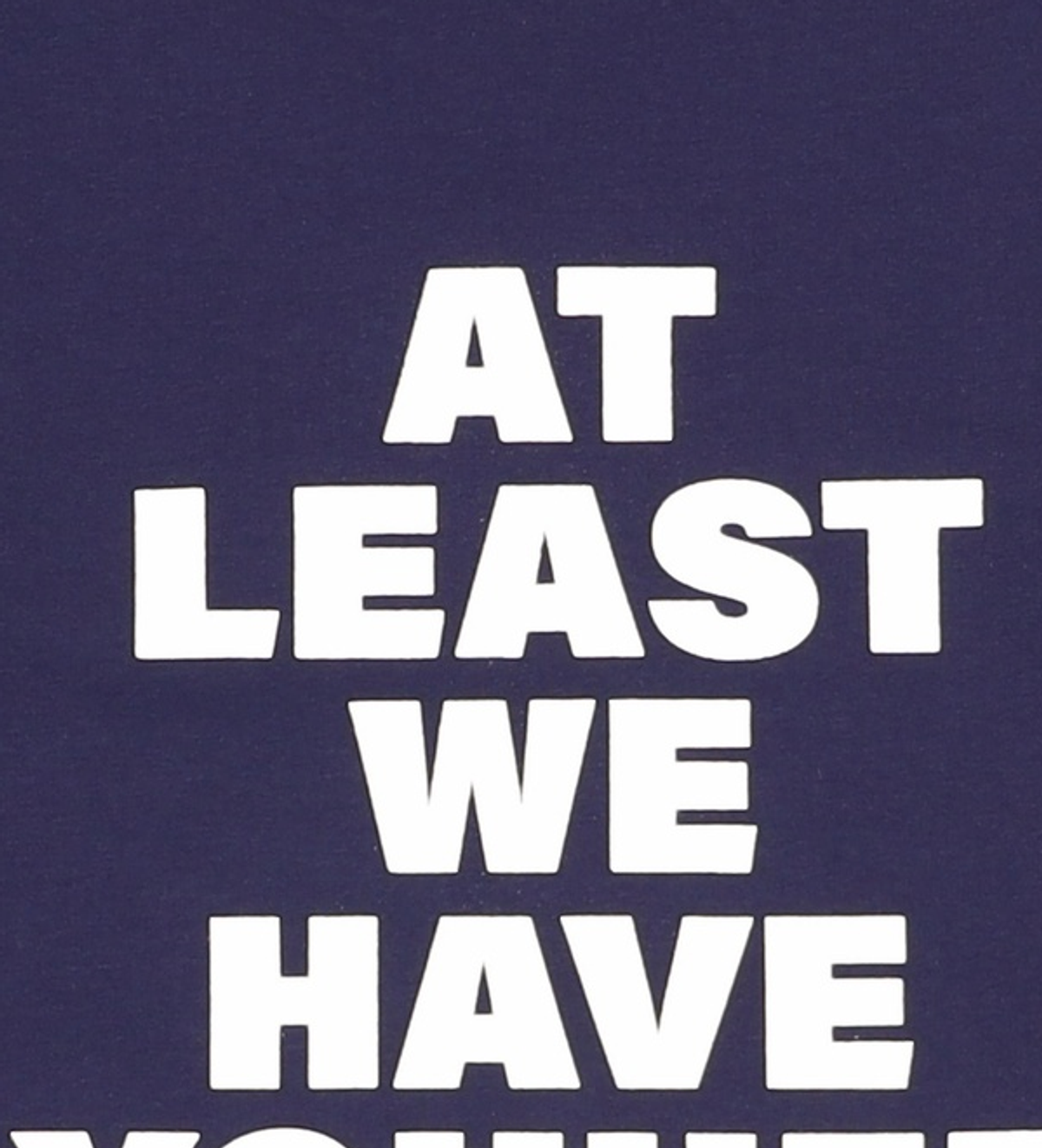 유희(YOUHEE) LETTERING T-SHIRT NAVY FREE