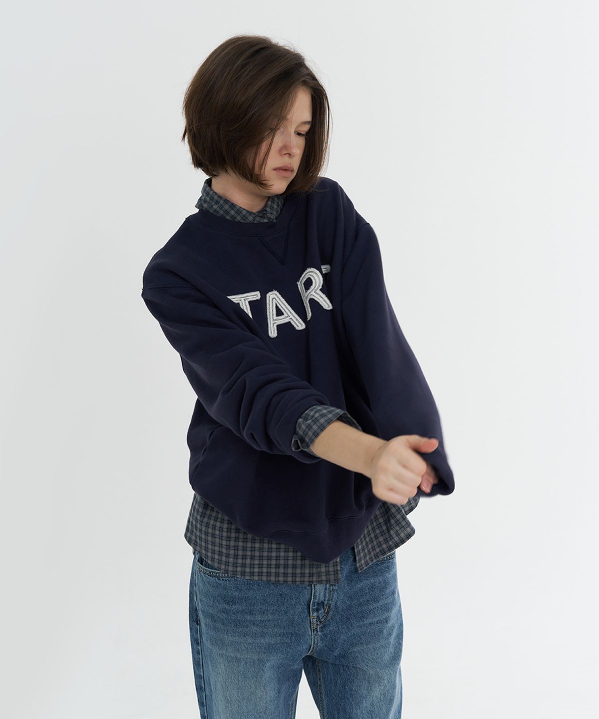 타버트(TARVERT) TART Patch Sweatshirt - Navy