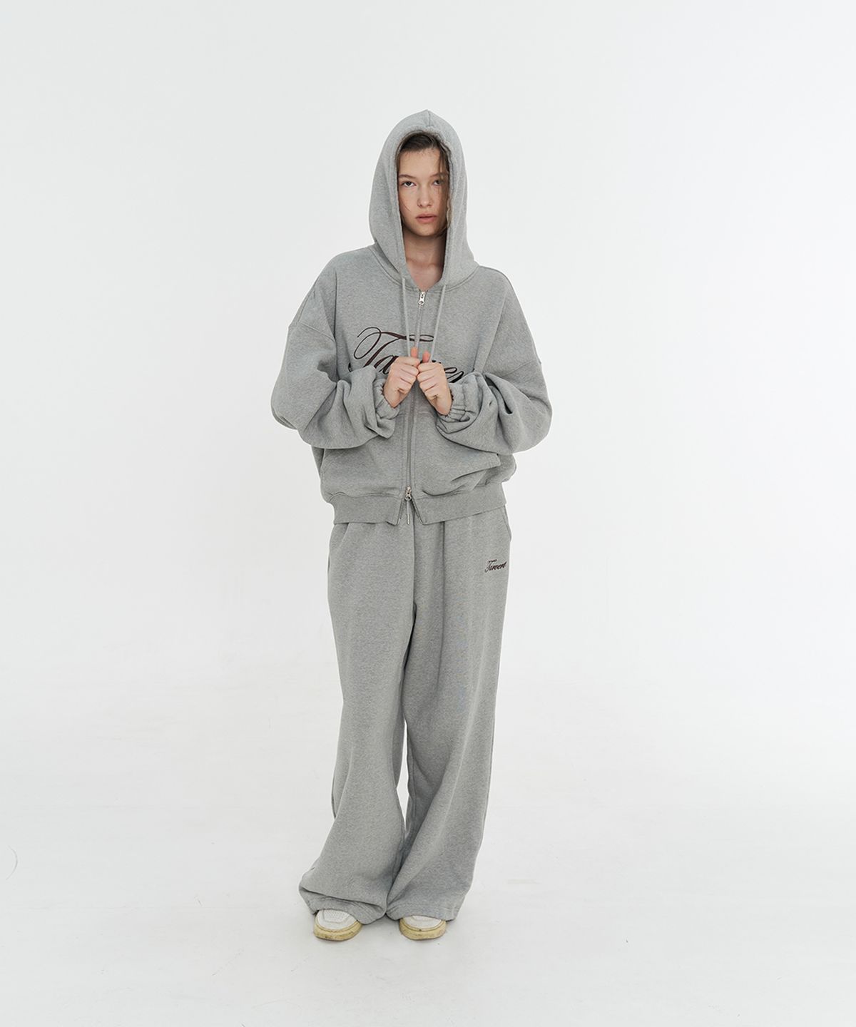 타버트(TARVERT) Tarvert Hooded Zip Up - Gray