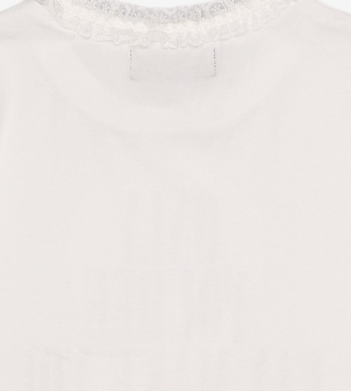 유희(YOUHEE) LACE LETTERING BABY T-SHIRTS WHITE FREE