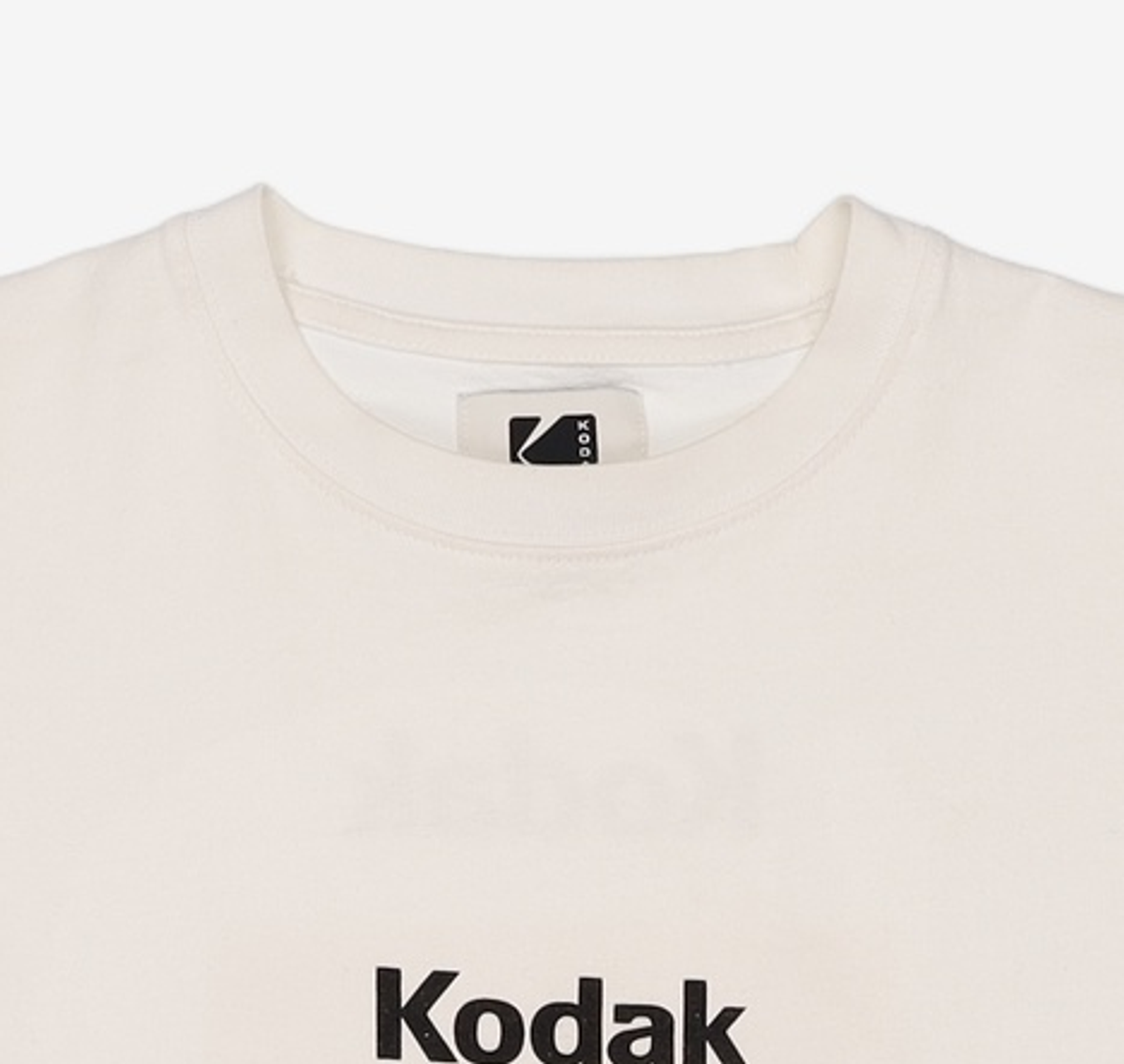 코닥(KODAK) 메일러 오버사이즈 반팔티셔츠 WHITE S