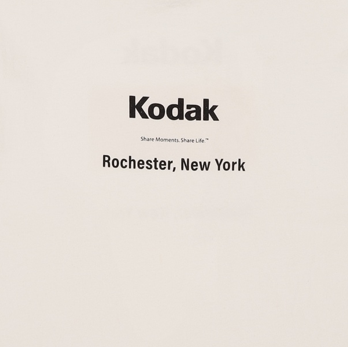 코닥(KODAK) 메일러 오버사이즈 반팔티셔츠 WHITE S