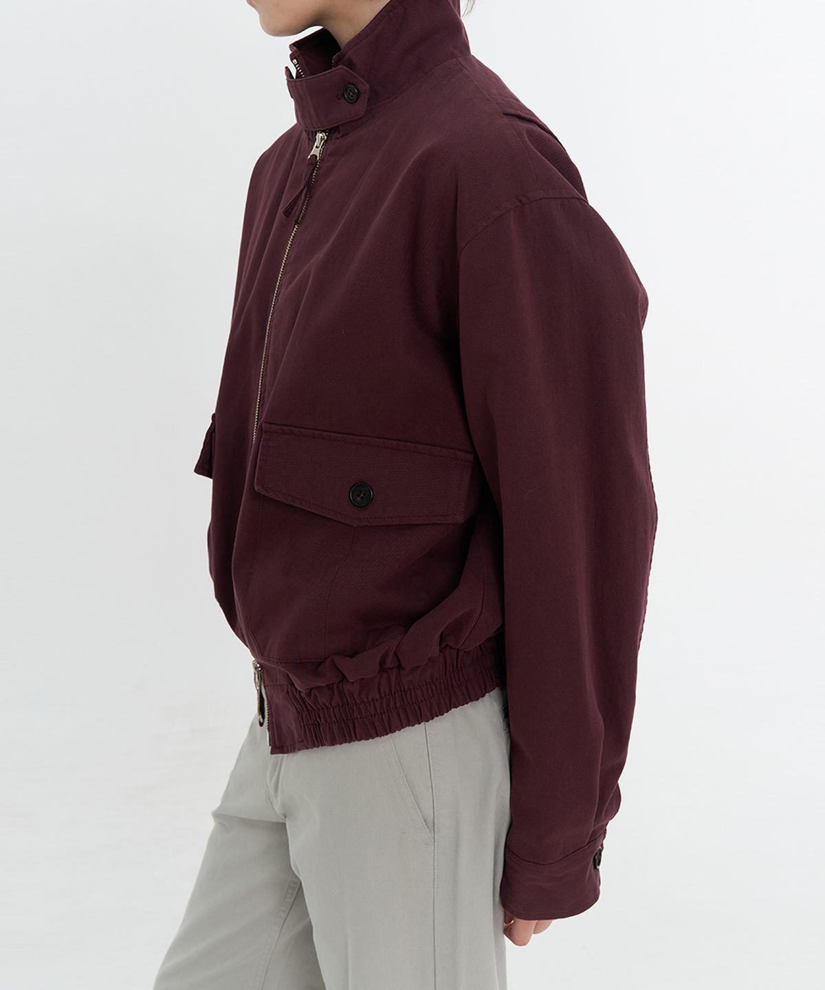 타버트(TARVERT) Rako Washed Blouson Jumper - Grape