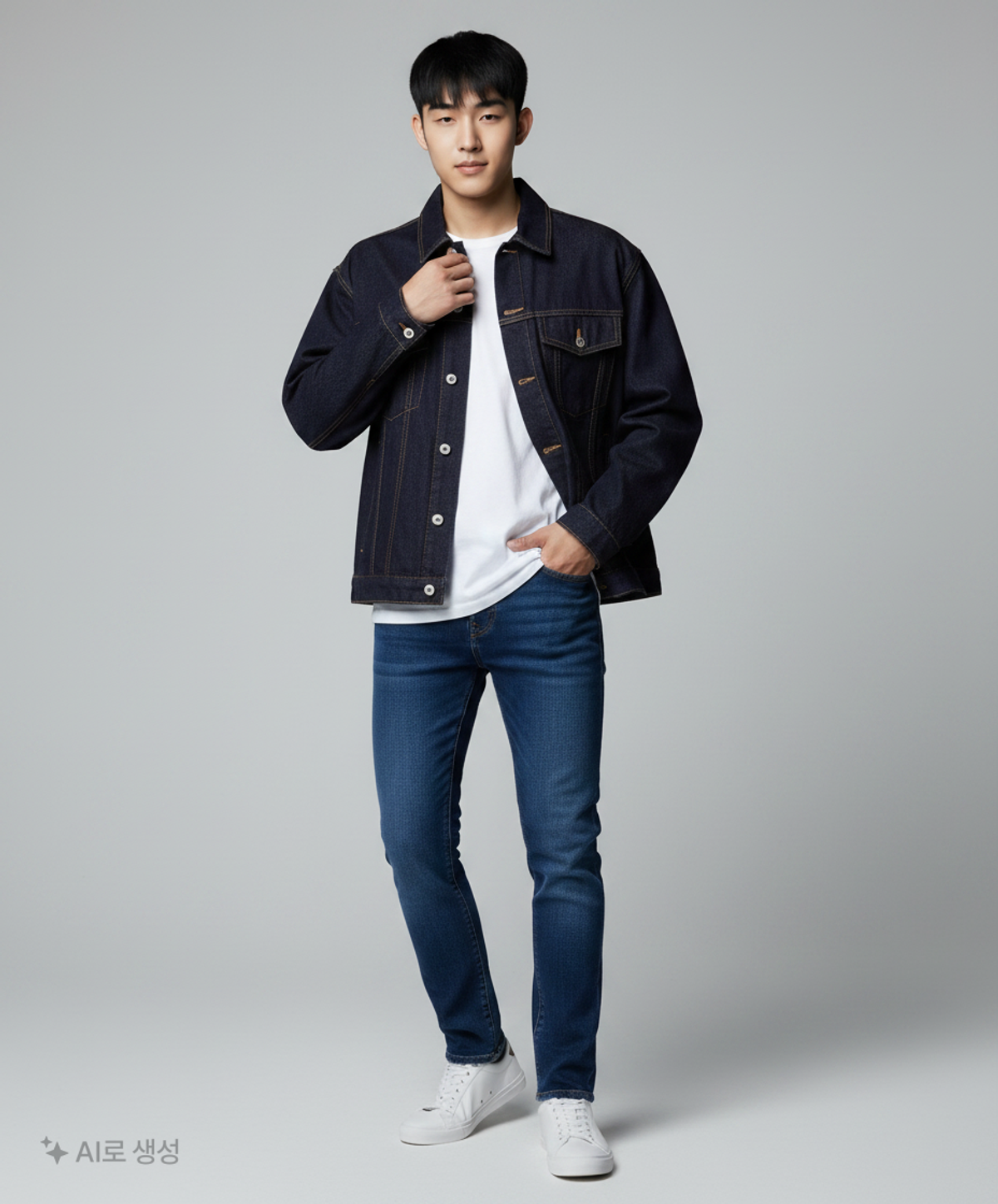 무신사 스탠다드(MUSINSA STANDARD) 데님/트러커 재킷 L