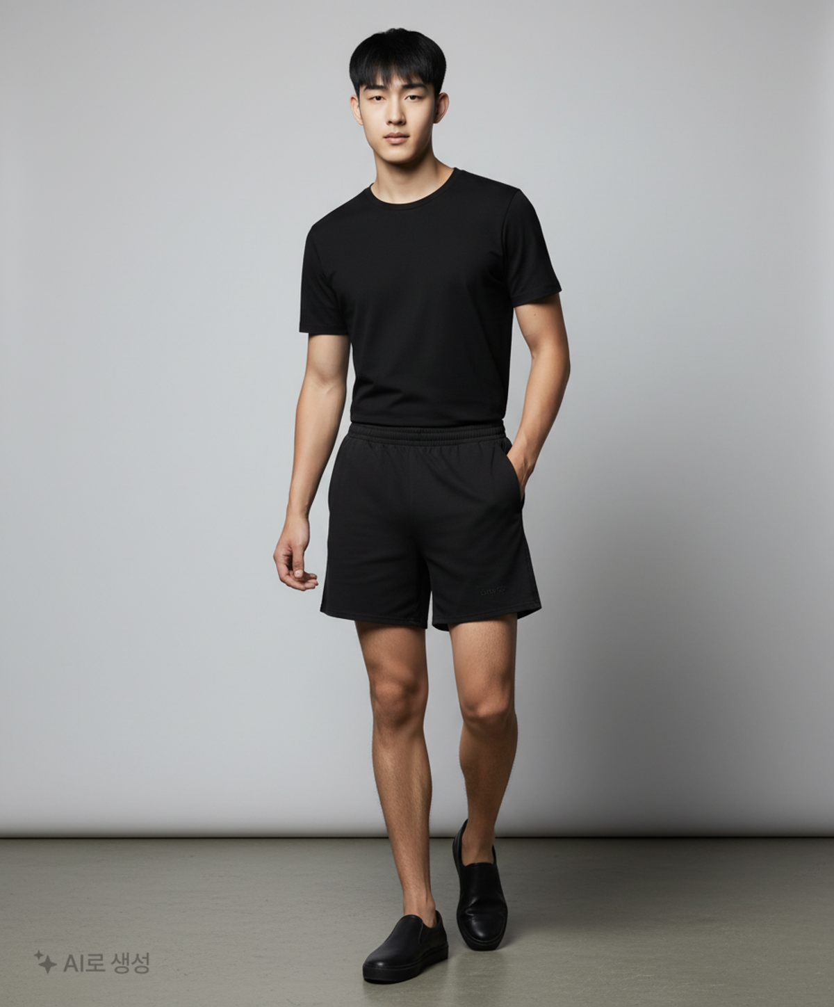 본챔스(BORN CHAMPS) 포인트 코튼 팬츠 B21SB02BK M