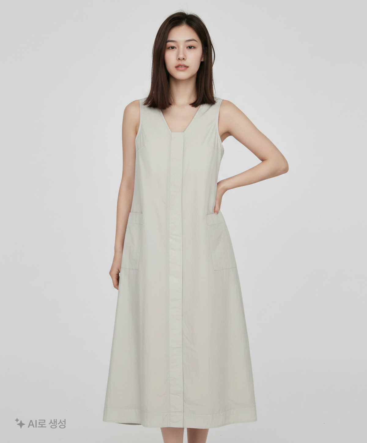 구아슈(GOUACHE) SLEEVELESS LONG DRESS (MINT) 34