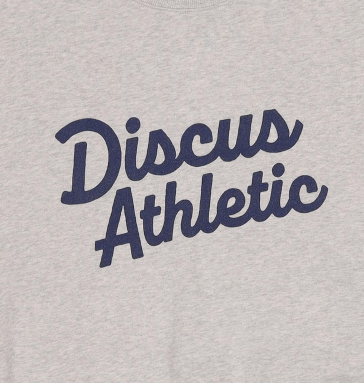 디스커스 애슬레틱(DISCUS ATHLETIC) 미사용 오버 핏 로고 스웨트 셔츠 멜란지 그레이 L