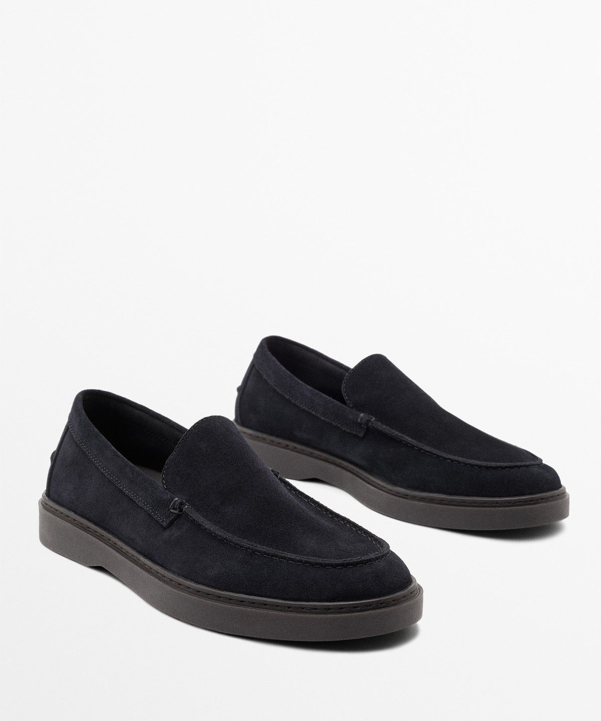 마시모두띠(MASSIMO DUTTI) 스플릿 스웨이드 모카신