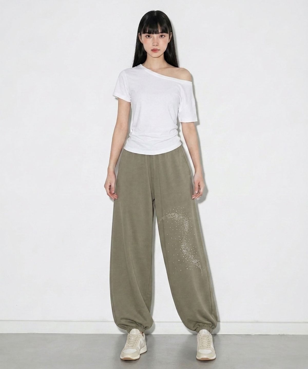 본슬리피(BORN SLIPPY) Future Wave Balloon Soft Pants (Beige)