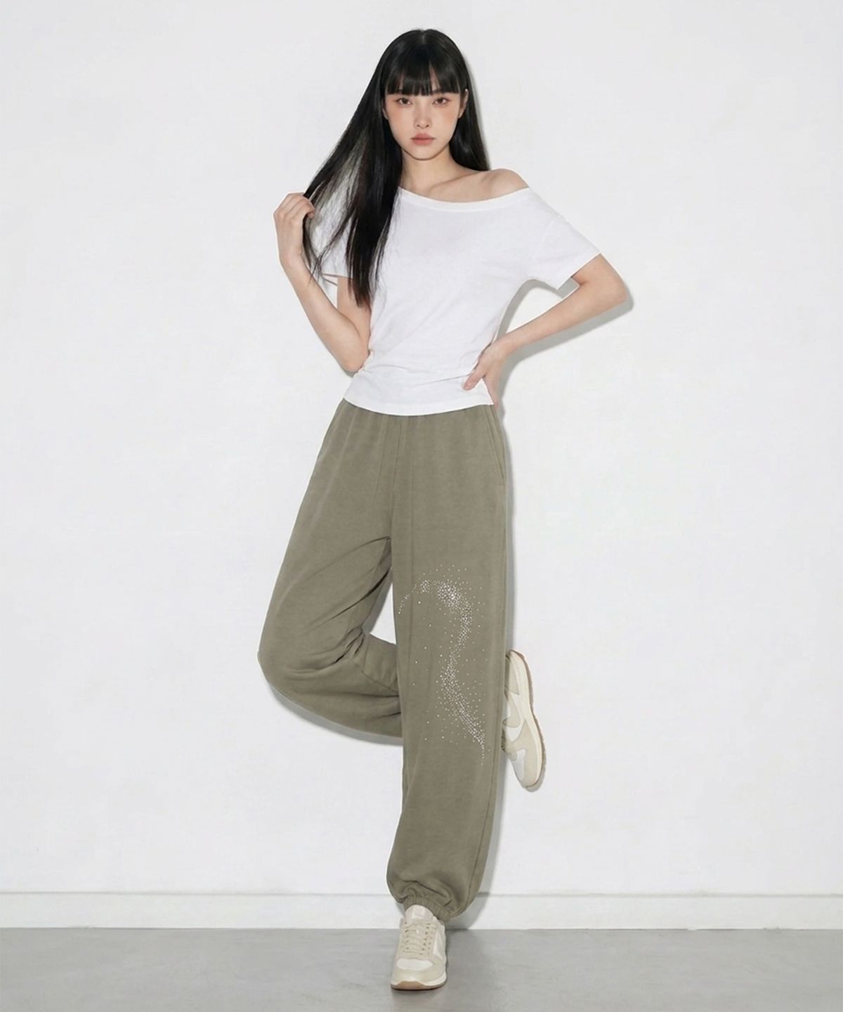 본슬리피(BORN SLIPPY) Future Wave Balloon Soft Pants (Beige)