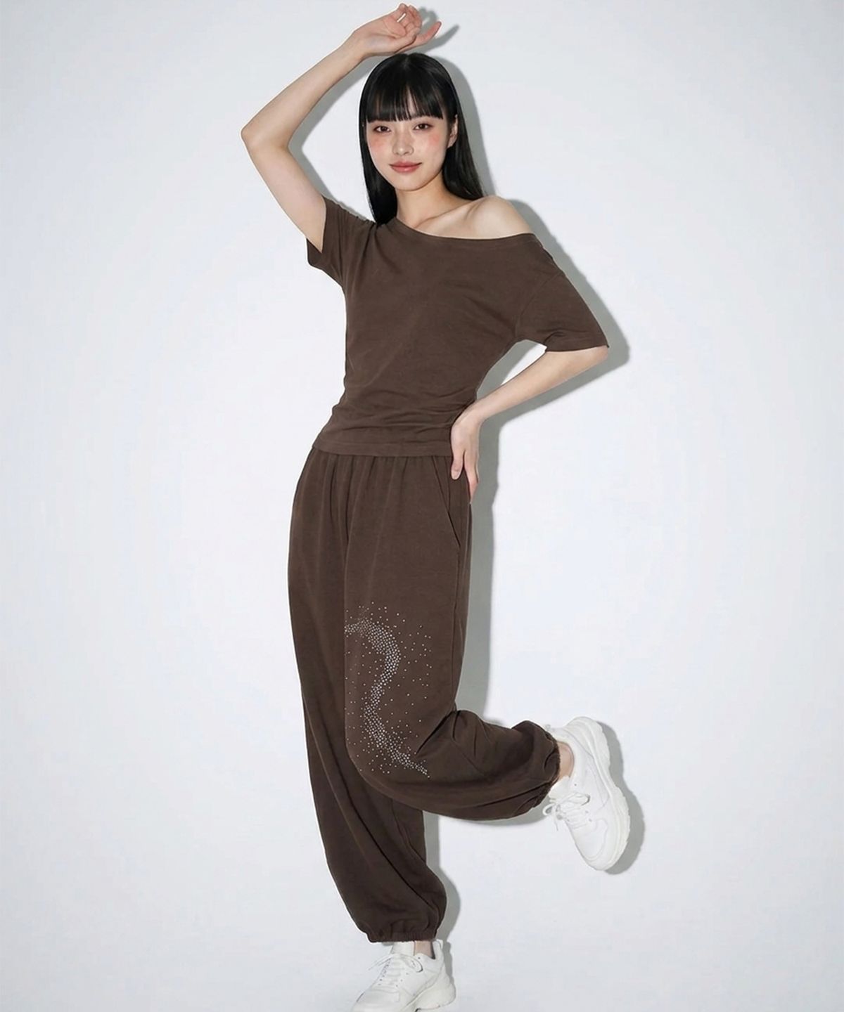 본슬리피(BORN SLIPPY) Future Wave Balloon Soft Pants (Brown)
