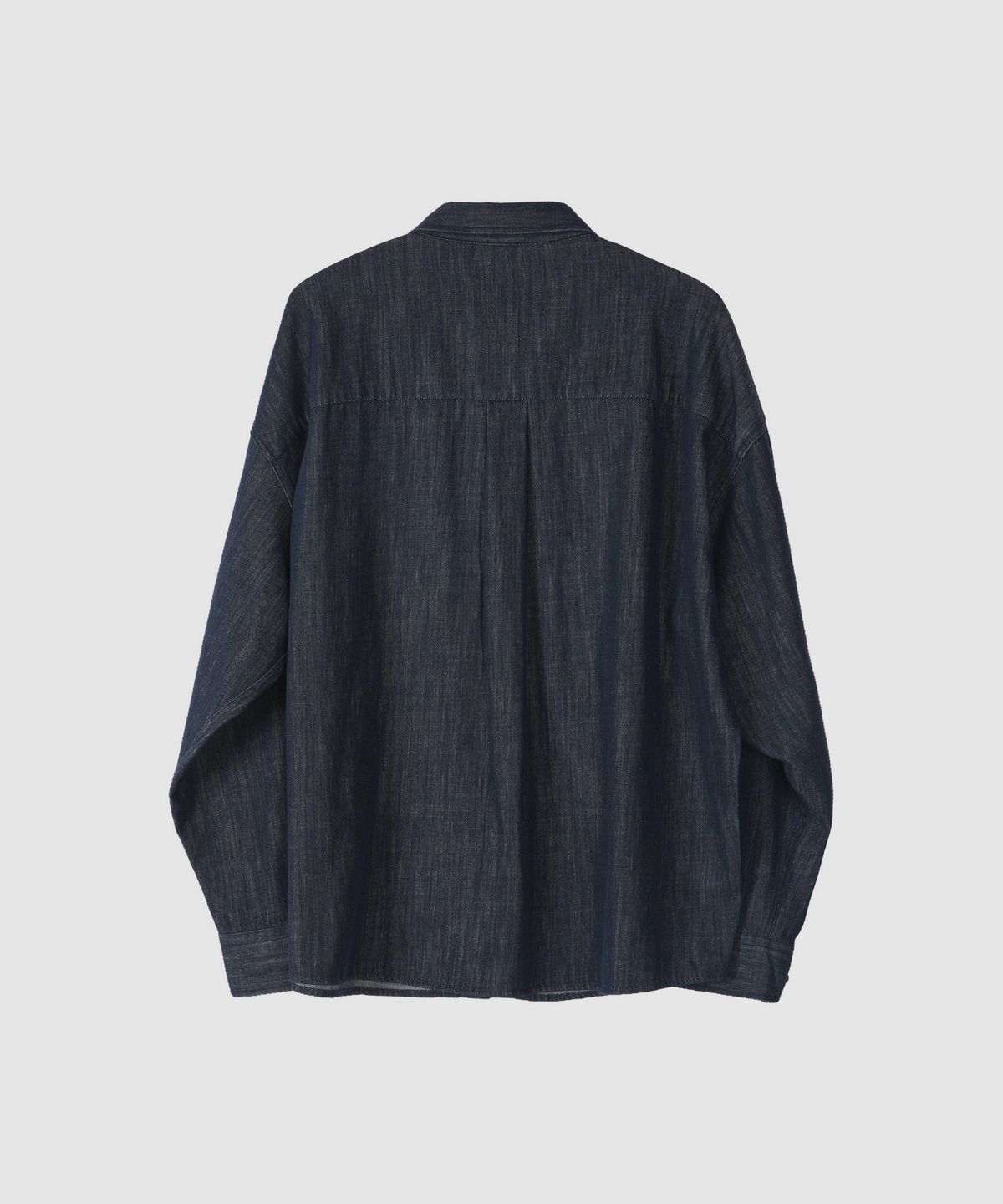 애습(ASP) 오버핏 데님 셔츠 - 인디고