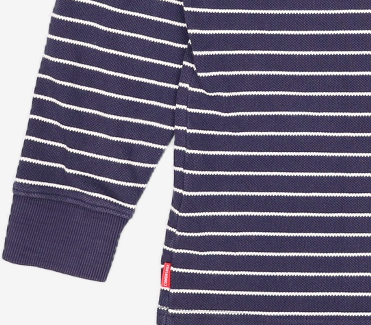 꼬모니노즈(COMONINOZ) STRIPE COLLAR T-SHIRT [NAVY] S