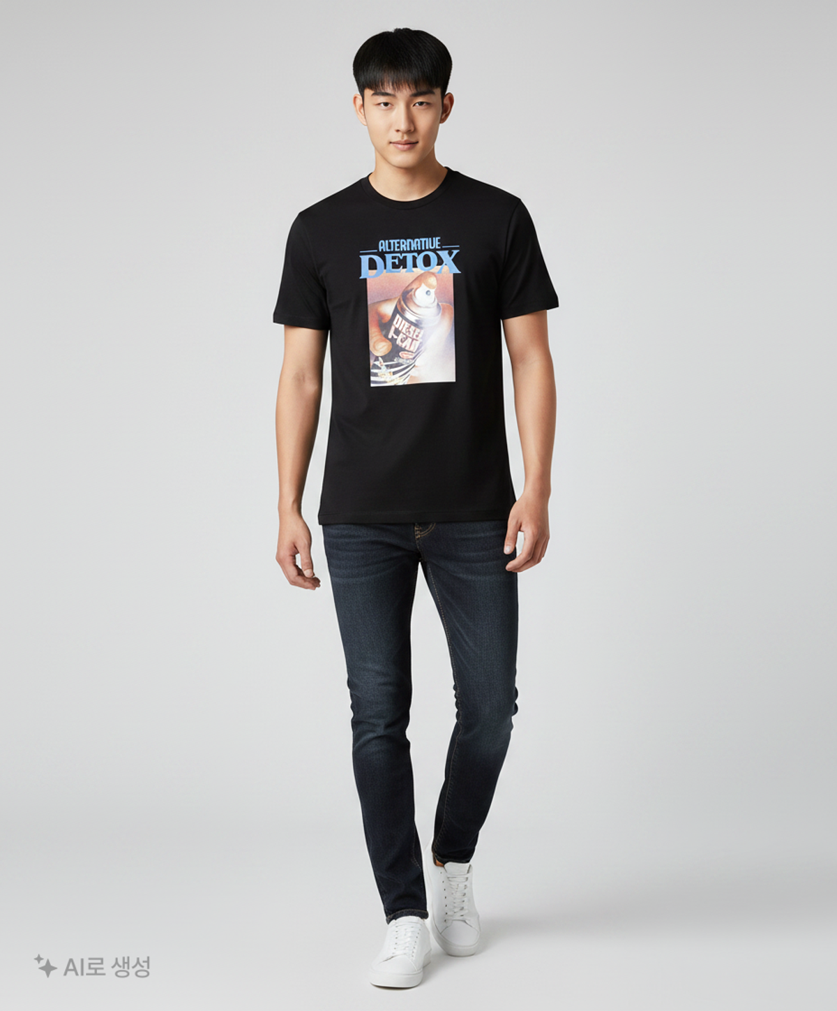 디젤(DIESEL) 남성 T 저스트 G4 반소매 티셔츠 - 화이트 / A086390CATM141SS23 L