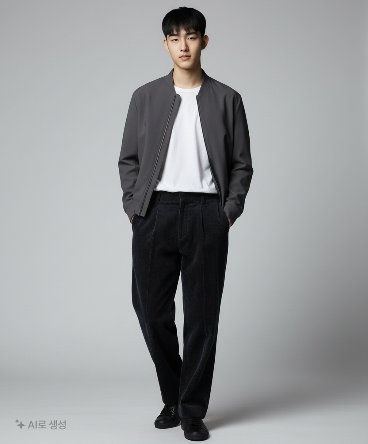 지오지아(ZIOZIA) 코듀로이 원턱 팬츠_AEC4PP1103 M
