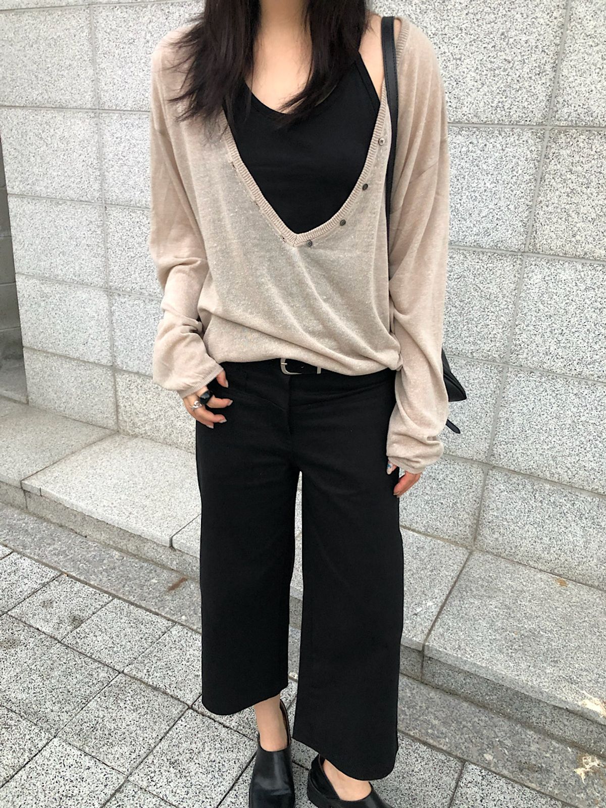 아포엠(APOEM) Cotton Capri Pants (2C)