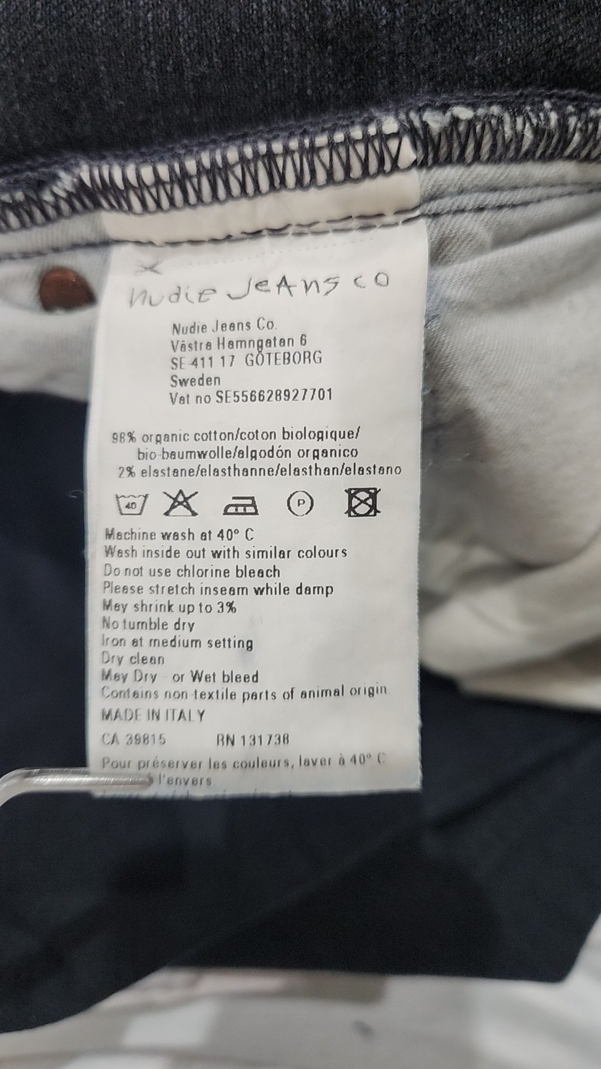 누디진(NUDIEJEANS) 청/데님 팬츠 29