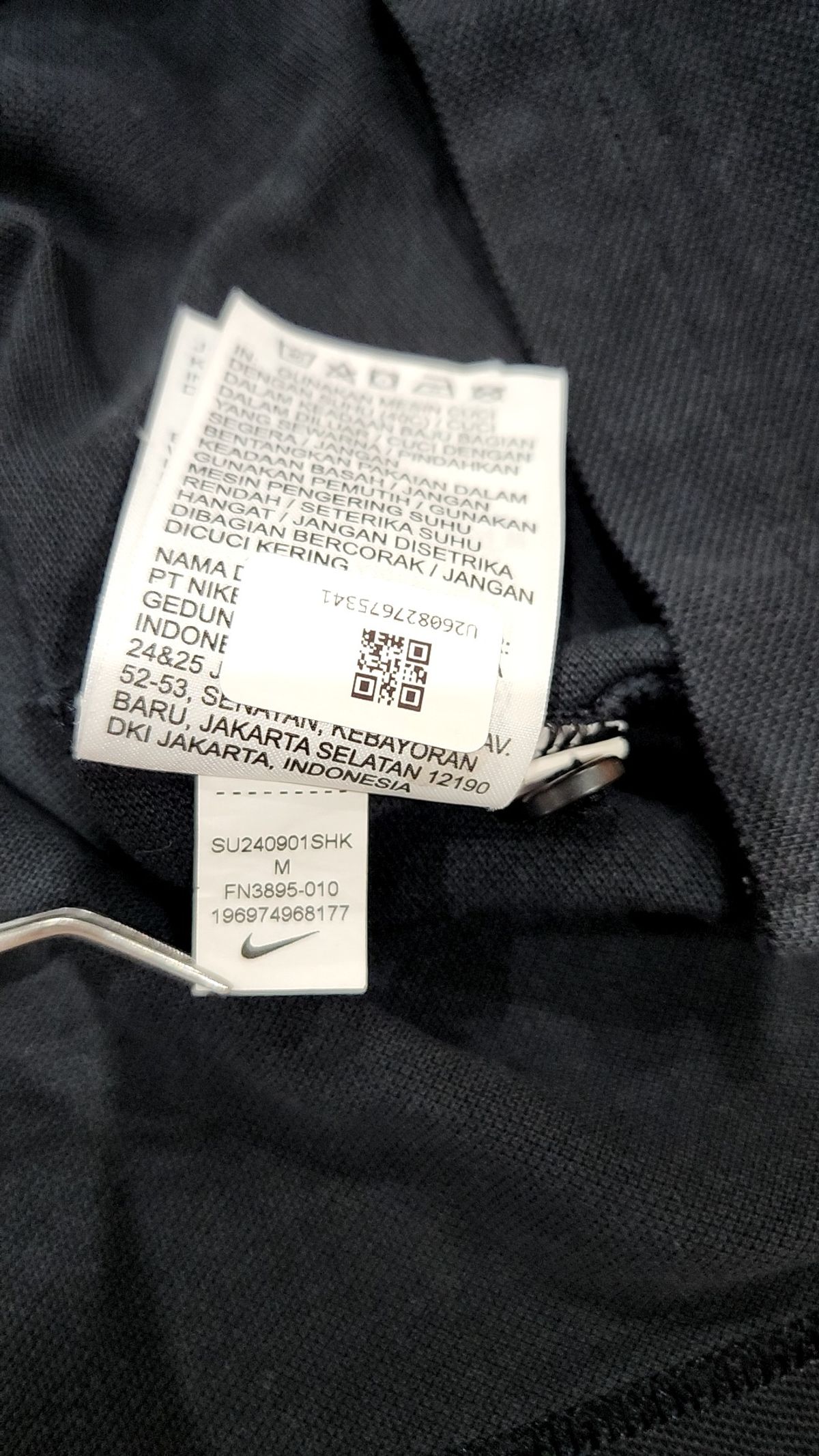 나이키(NIKE) 클럽 반소매 폴로셔츠 M - 블랙:화이트 / FN3895-010 95