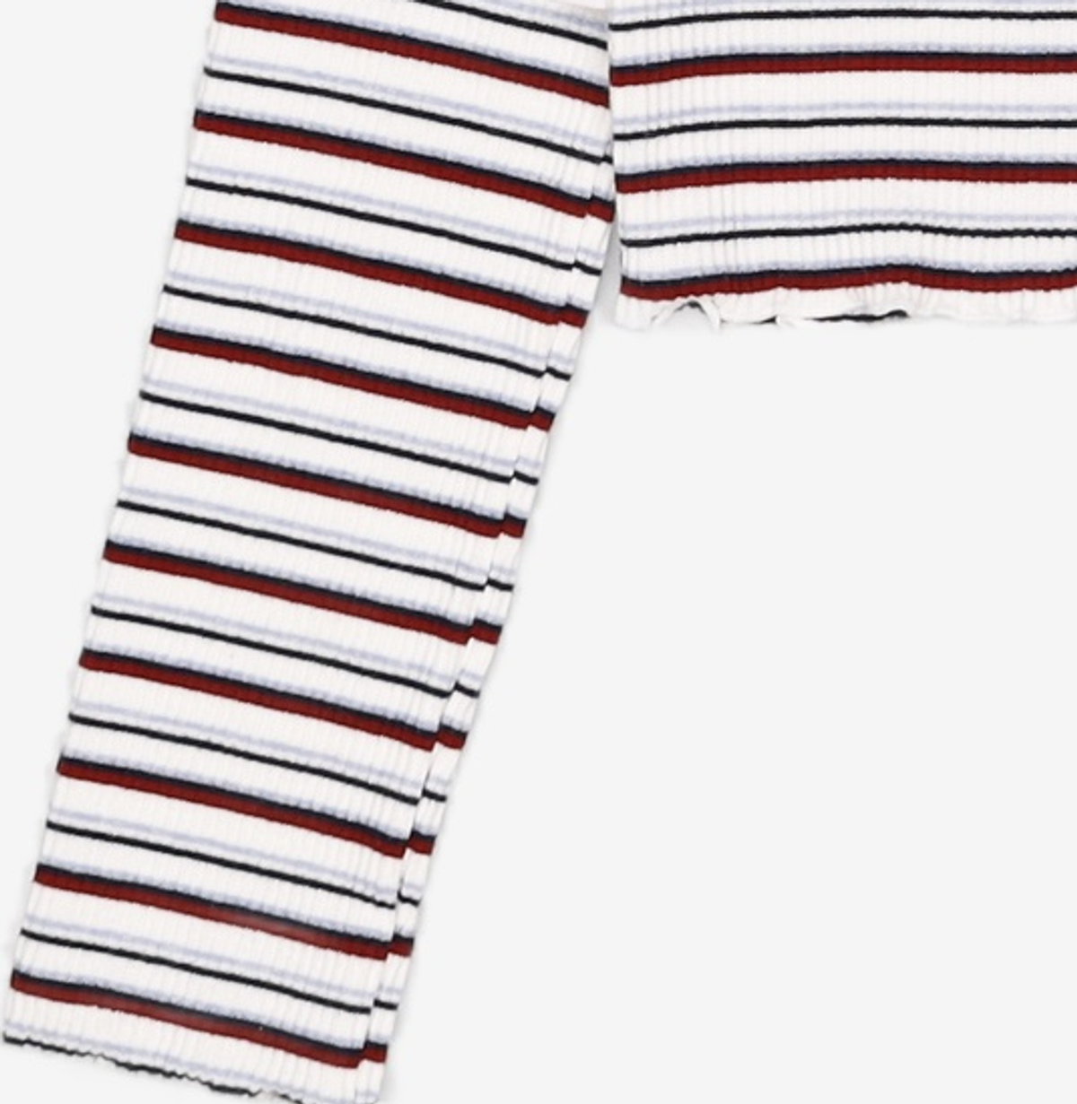 오디너리 홀리데이(ORDINARY HOLIDAY) 물결단가라크롭티셔츠 Stripe Crop T-shirts FREE