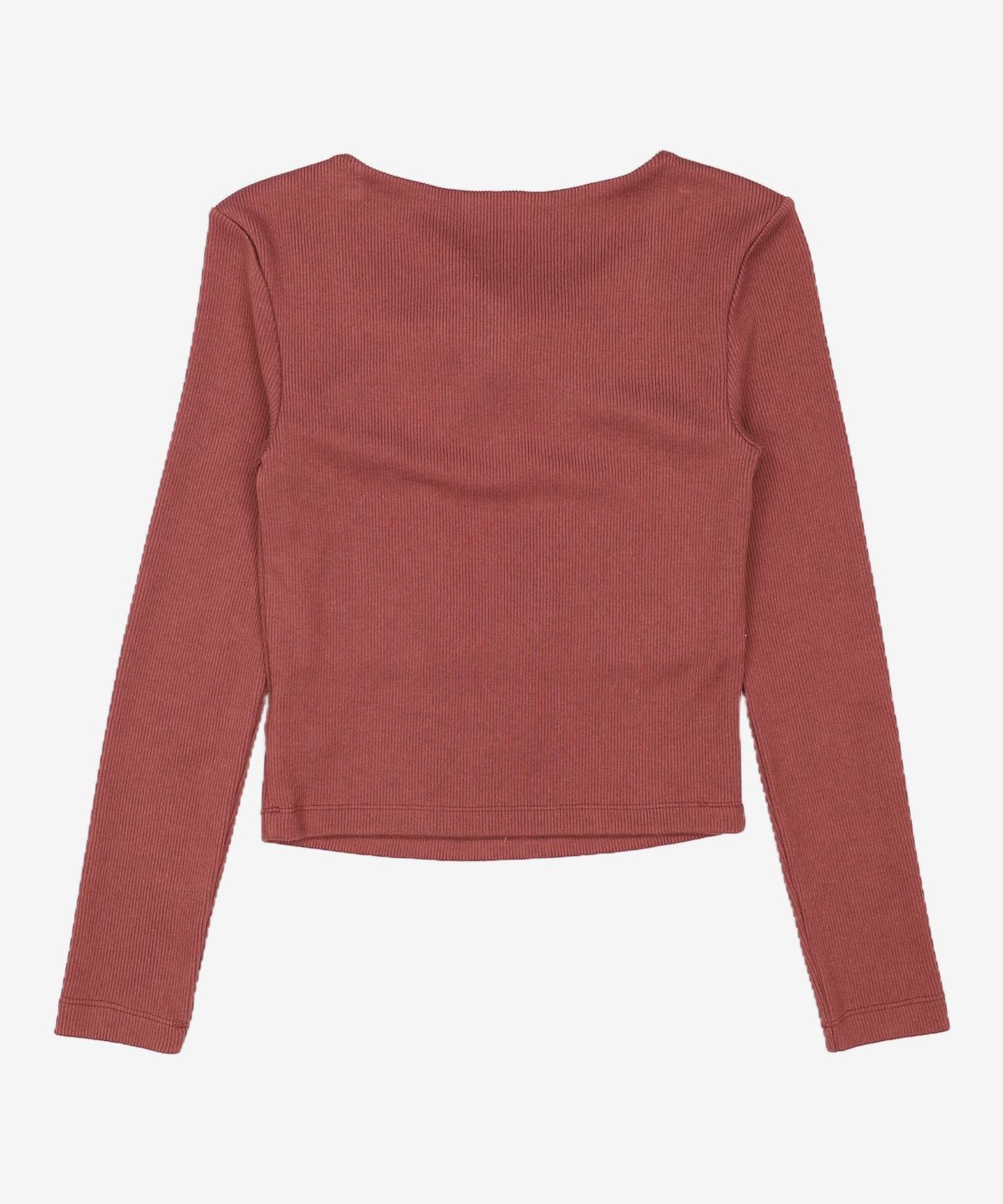 랭앤루(LANGNLU) PEONY Square Neck Top(피오니)_BROWN FREE