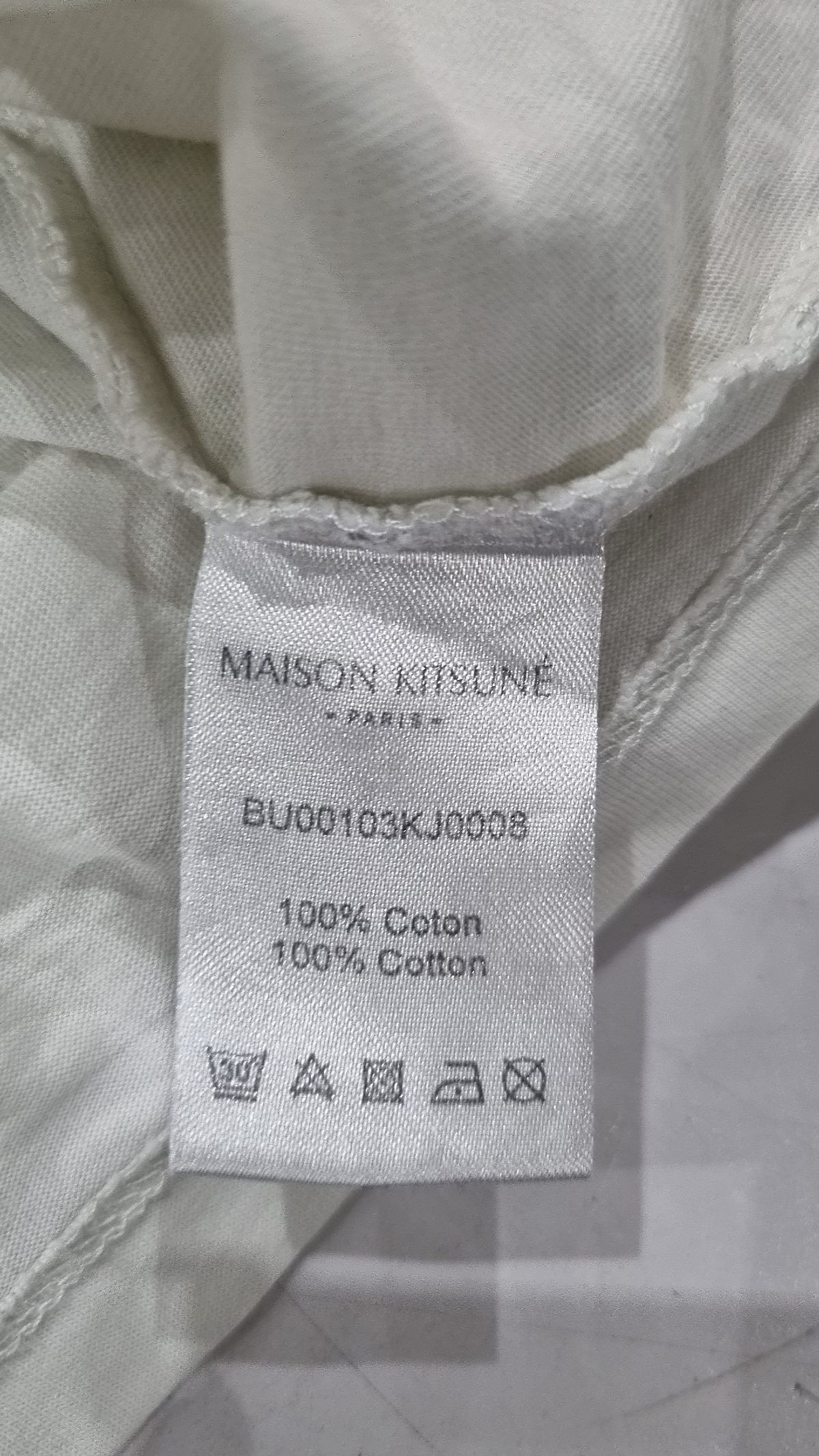 메종 키츠네(MAISON KITSUNE) 22SS 폭스 헤드 티셔츠 BU00103KJ0008 L