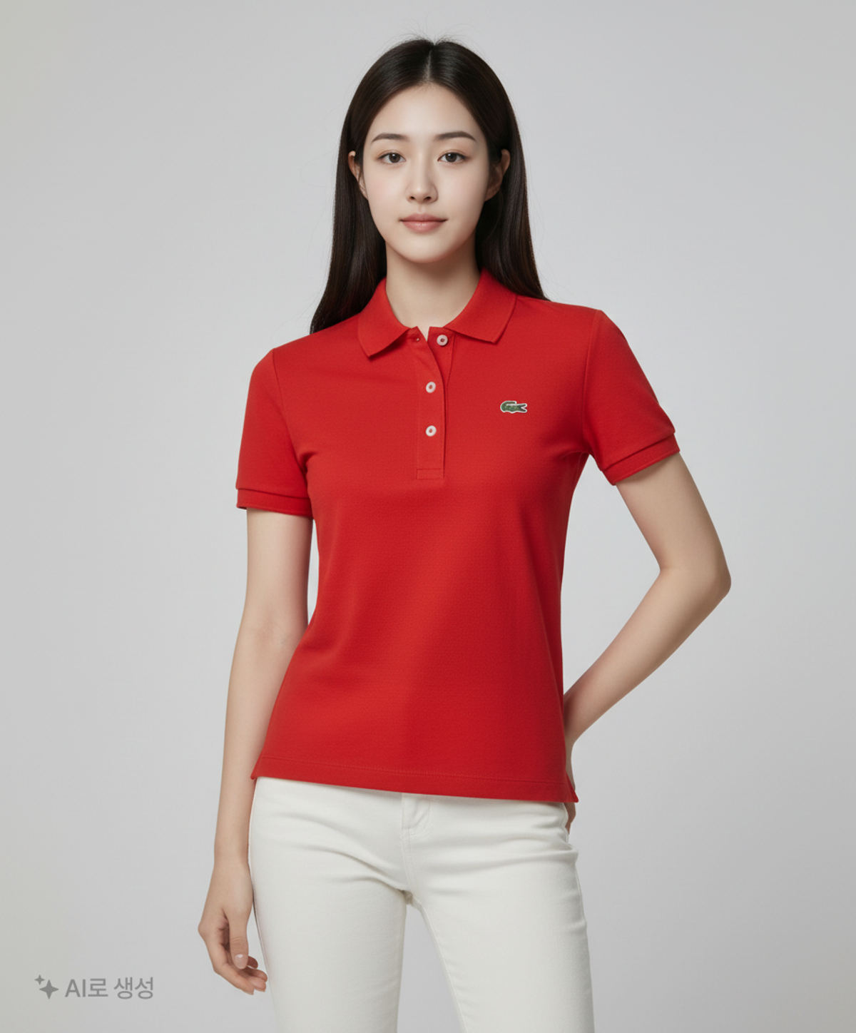 라코스테(LACOSTE) 여성 쁘띠 피케 폴로 셔츠 LCST PF7839-20B031 36