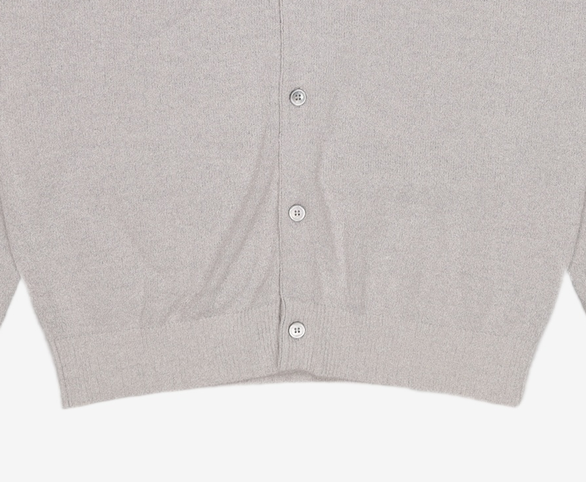소신(SOCIN) Boucle Linen Collar Cardigan (Gray) M