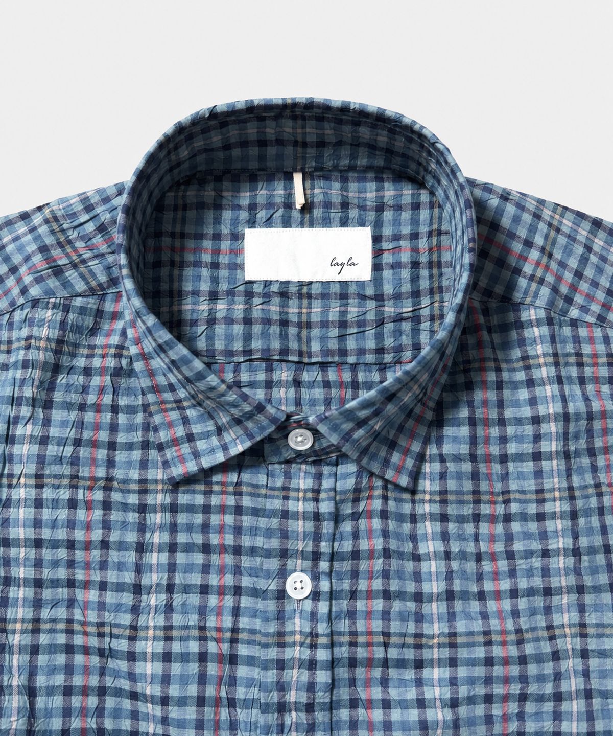 다이아몬드 레이라(DIAMOND LAYLA) Woven Twilight Blue Check Shirt S202