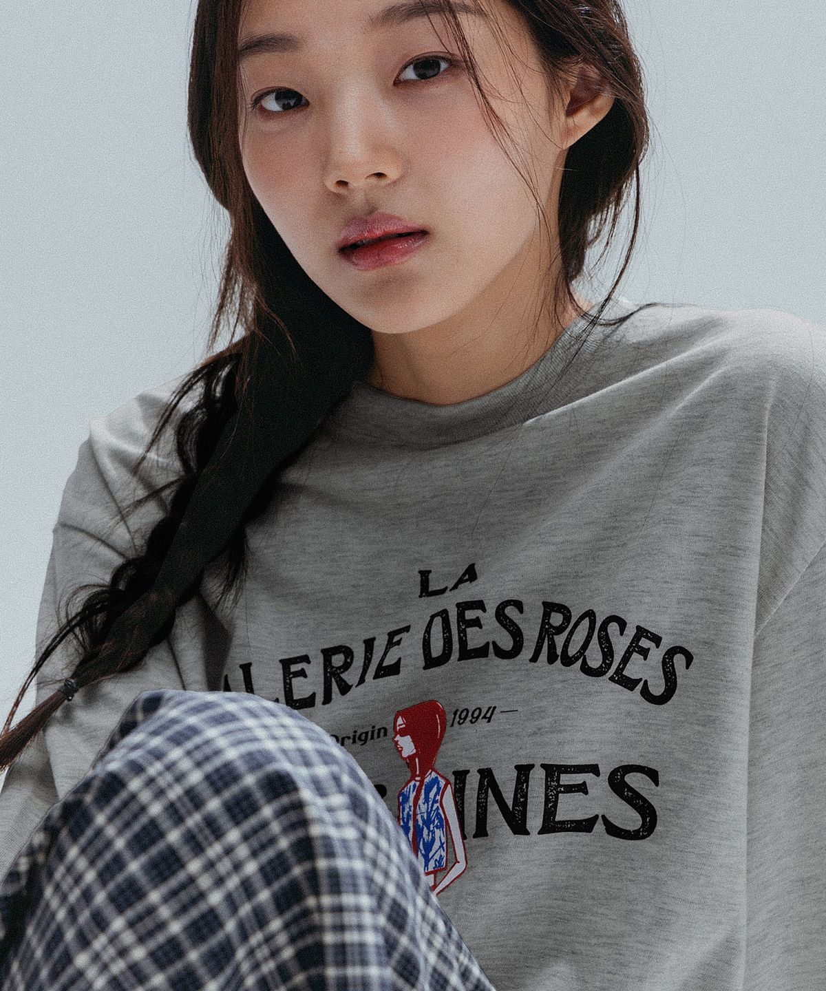 앤하츠(ANNEHEARTS) French Muse Artwork Long Sleeve_MELANGE