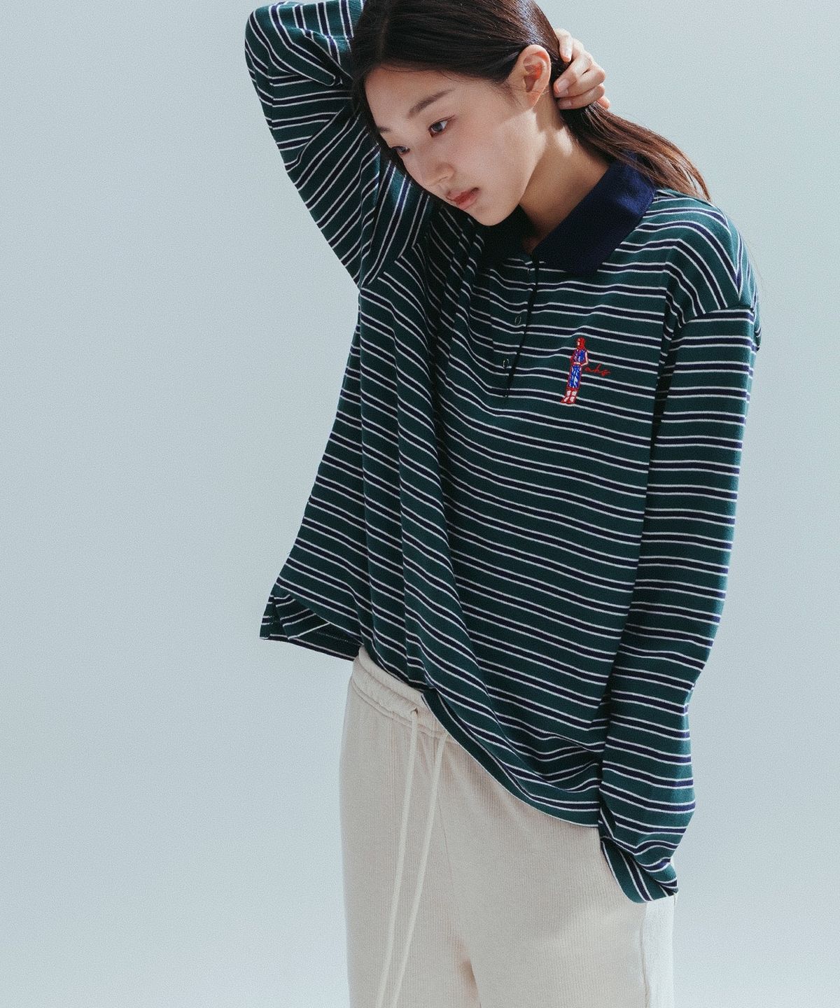 앤하츠(ANNEHEARTS) Soft Knit Wide Easy Pants_OATMEAL