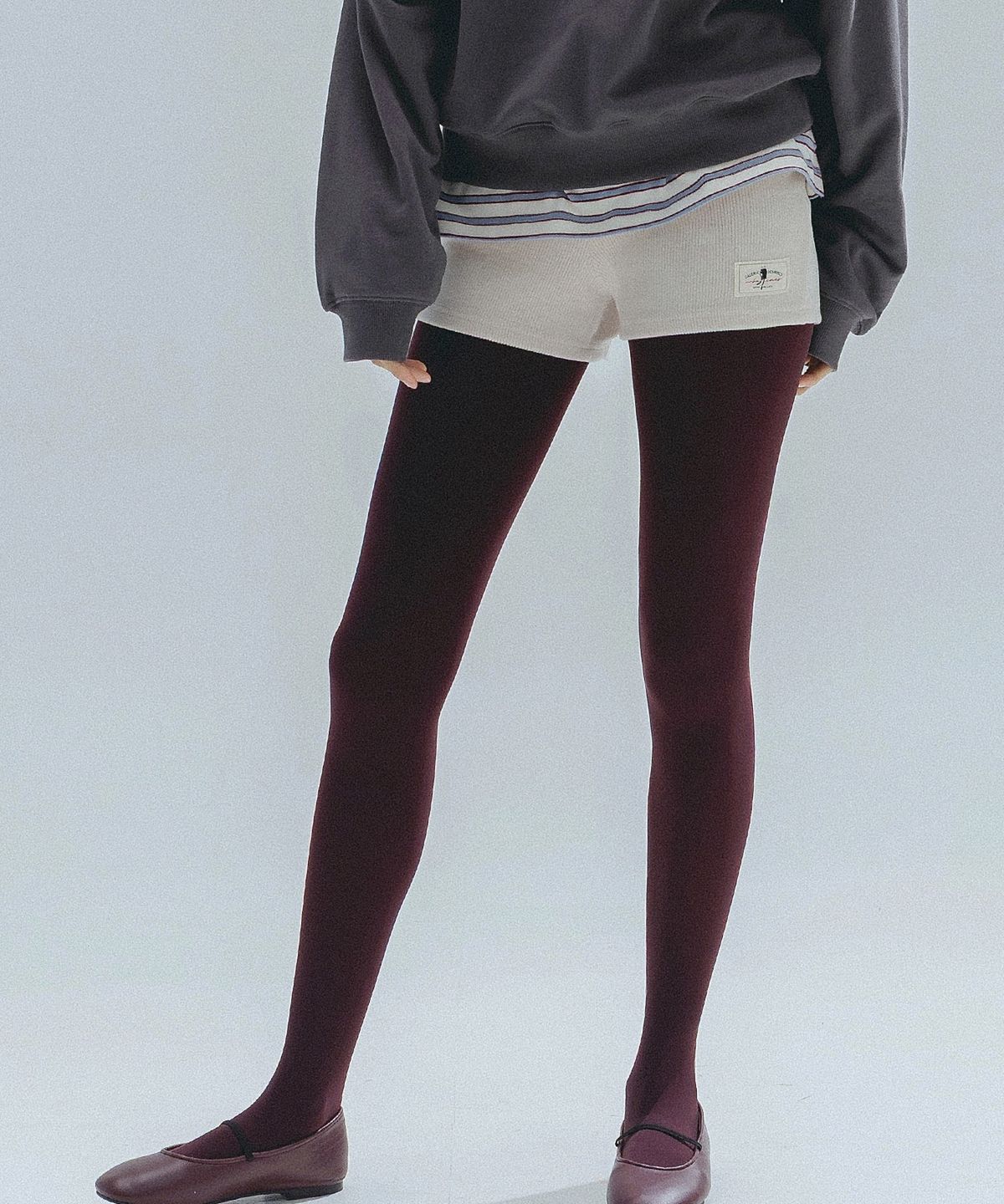 앤하츠(ANNEHEARTS) Soft Knit Easy Short Pants_OATMEAL