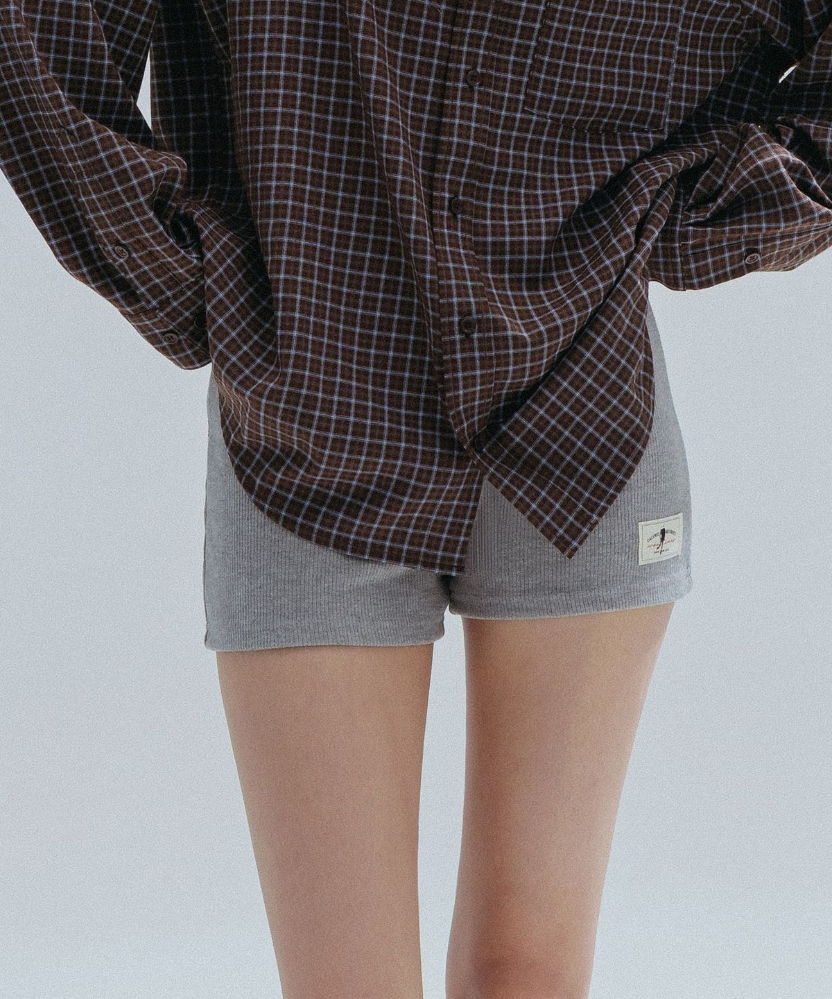앤하츠(ANNEHEARTS) Soft Knit Easy Short Pants_MELANGE