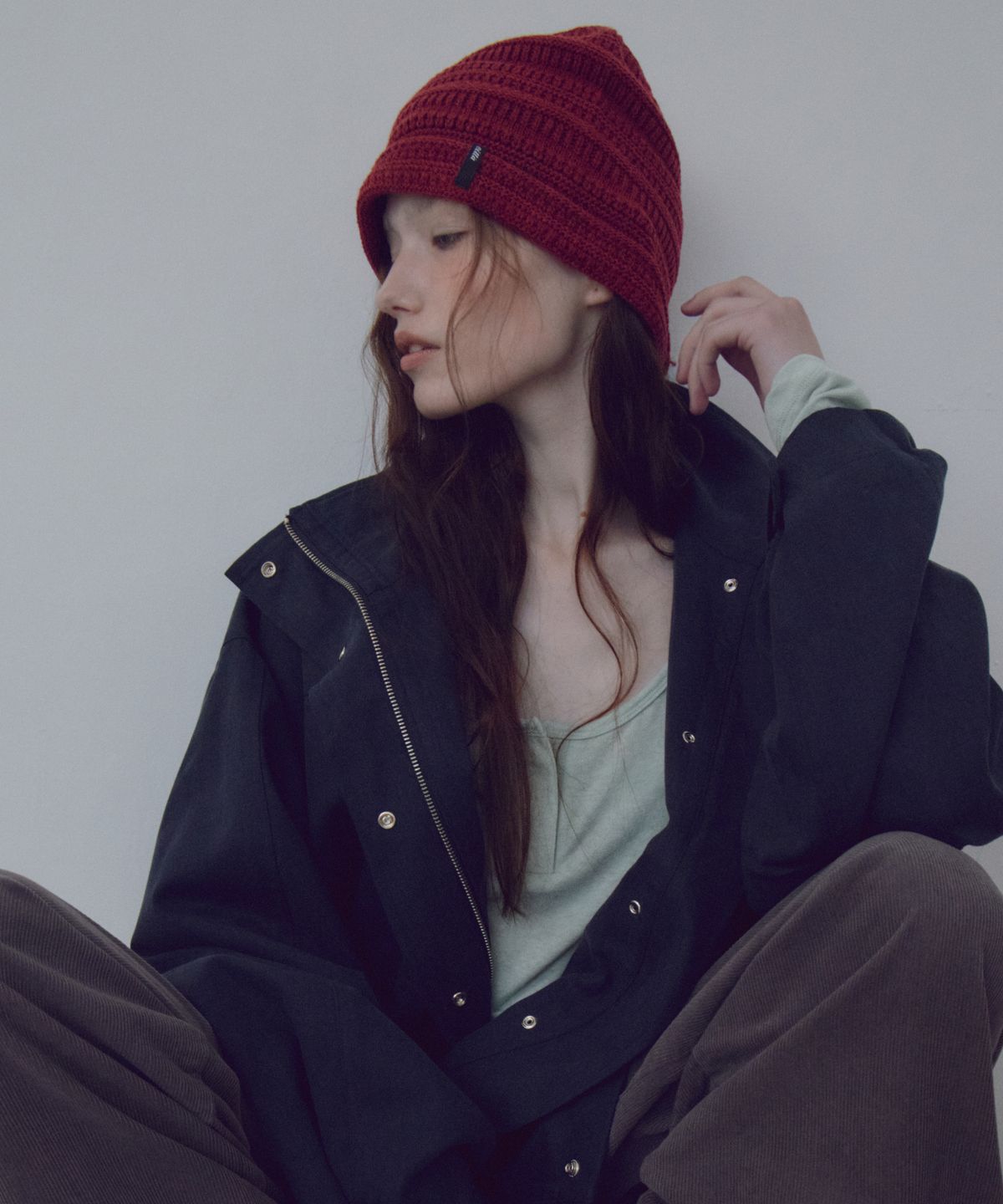 씨타(CITTA) Multi-Stripe Knit Beanie_CTA960(Burgundy)
