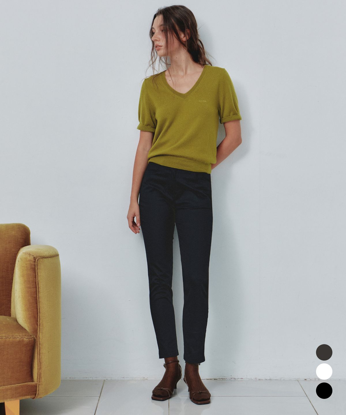 씨타(CITTA) Daily Comfort Slim Straight Trousers_CTB586(3color)