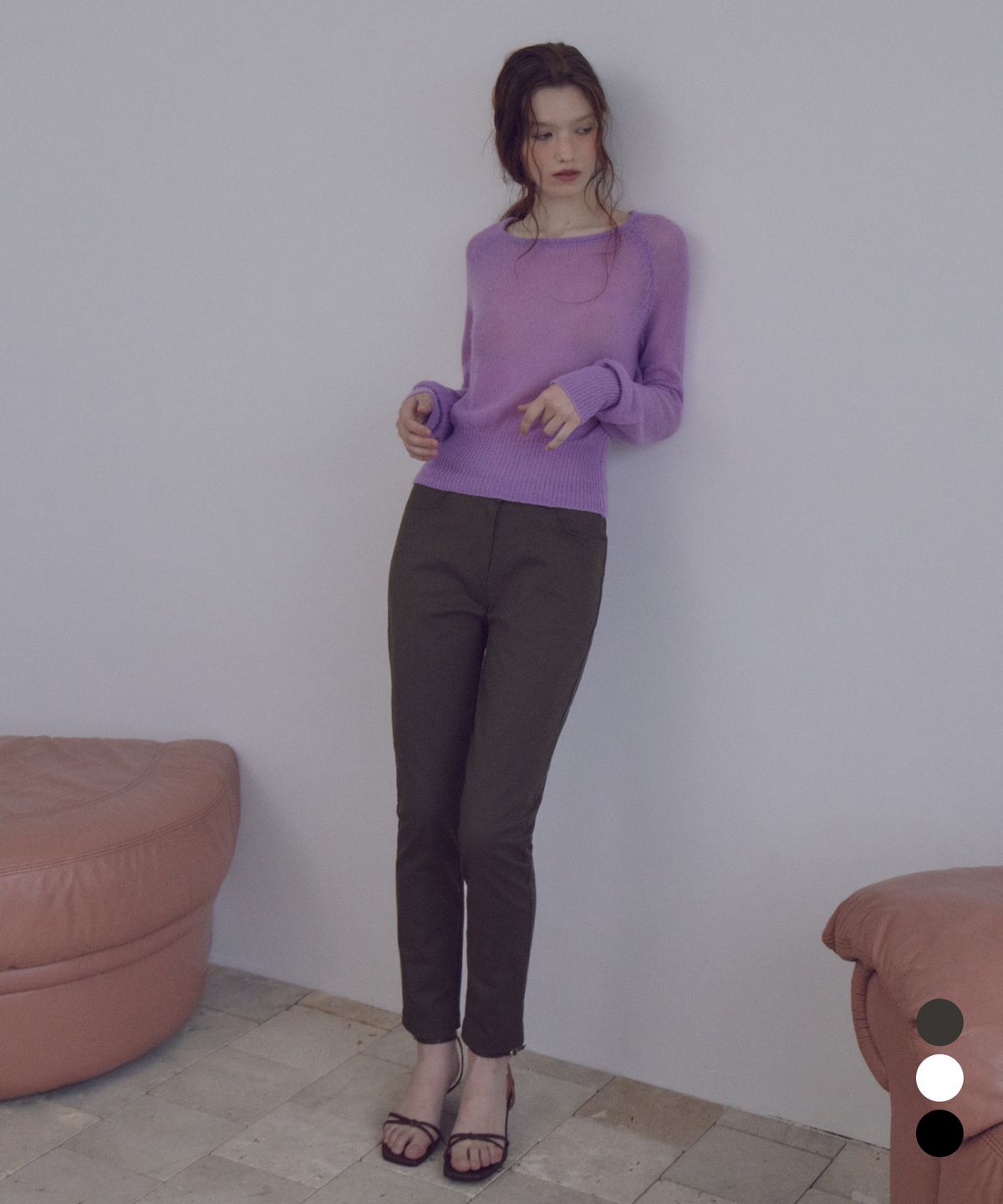 씨타(CITTA) Daily Comfort Slim Straight Trousers_CTB586(3color)