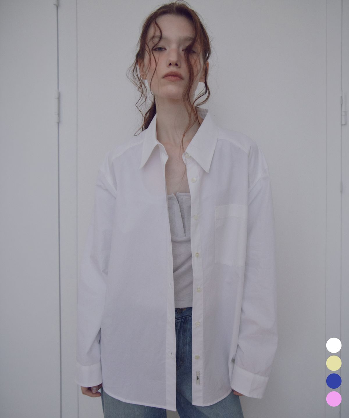 씨타(CITTA) Layer Shoulder Oversized Shirt_CTT3035(4color)