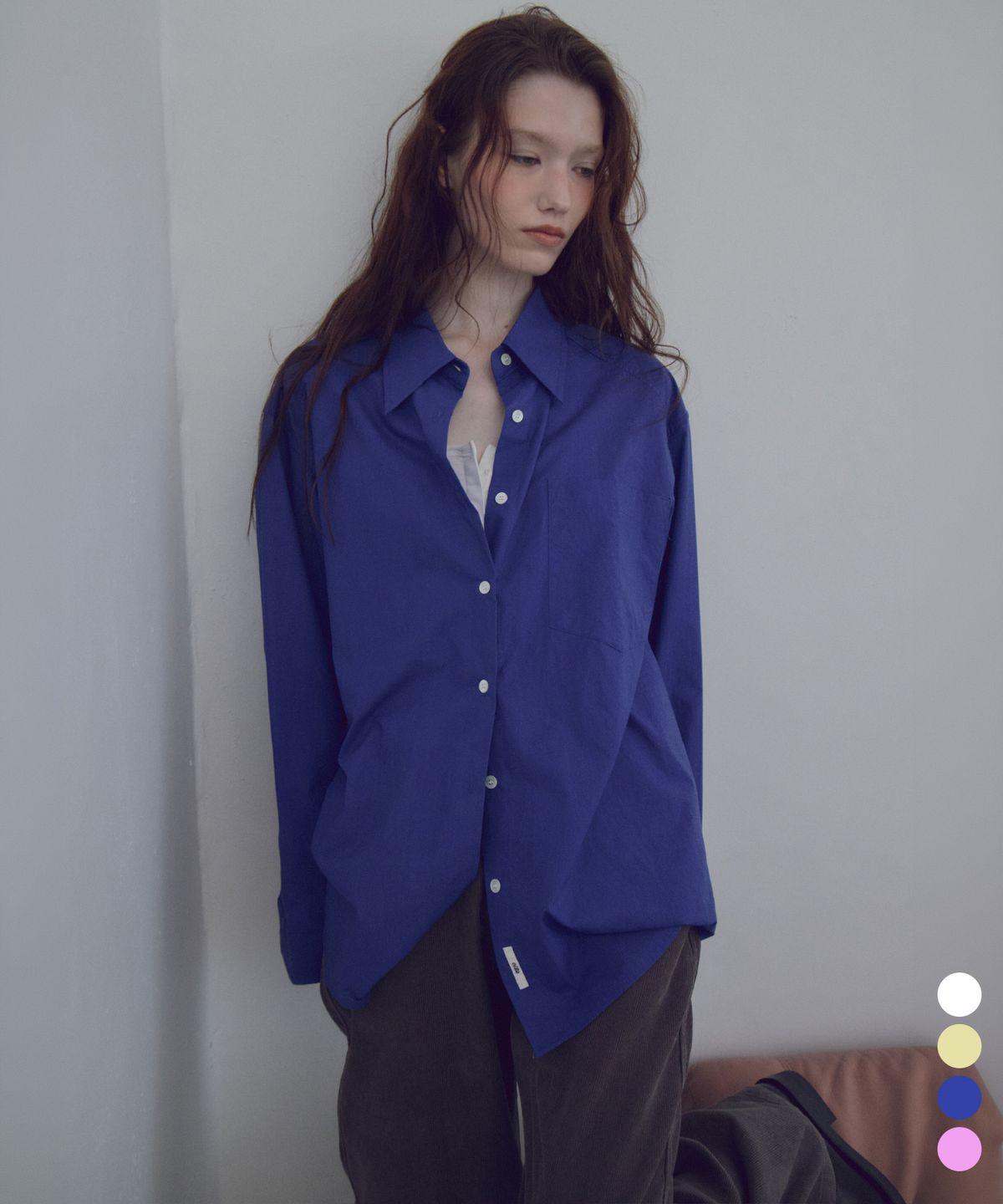 씨타(CITTA) Layer Shoulder Oversized Shirt_CTT3035(4color)