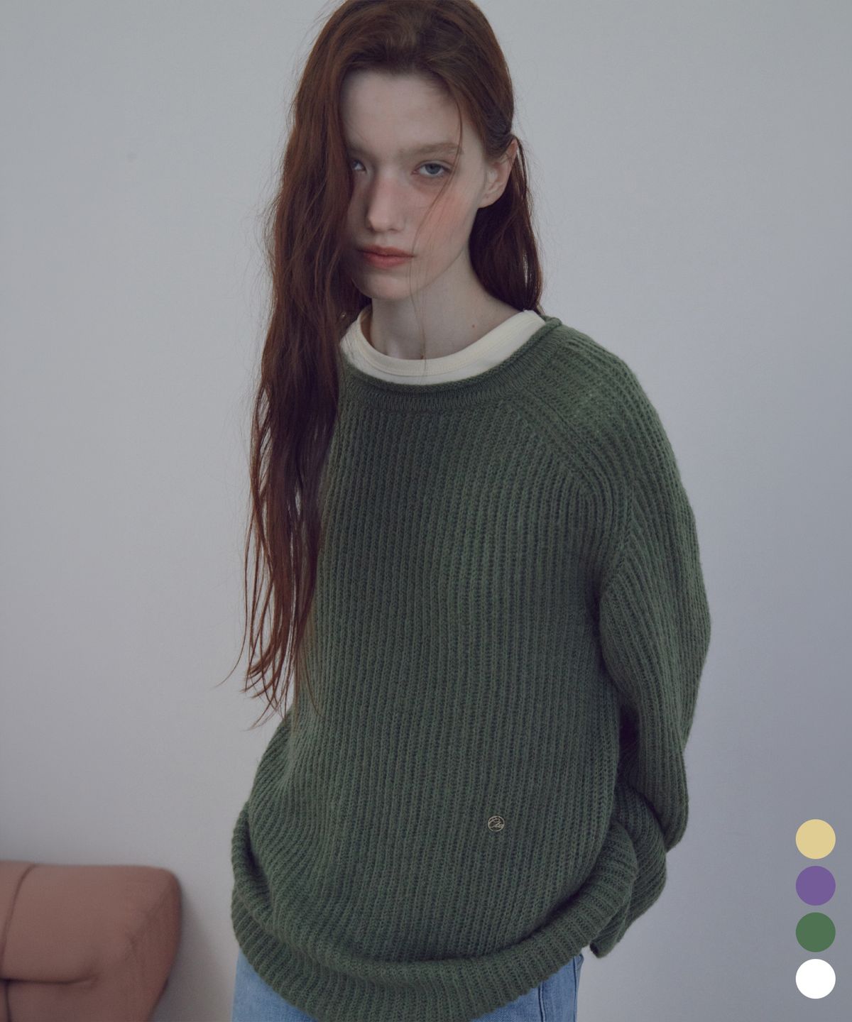 씨타(CITTA) Daily Soft Relaxed Boat-Neck Knit_CTK282(4color)