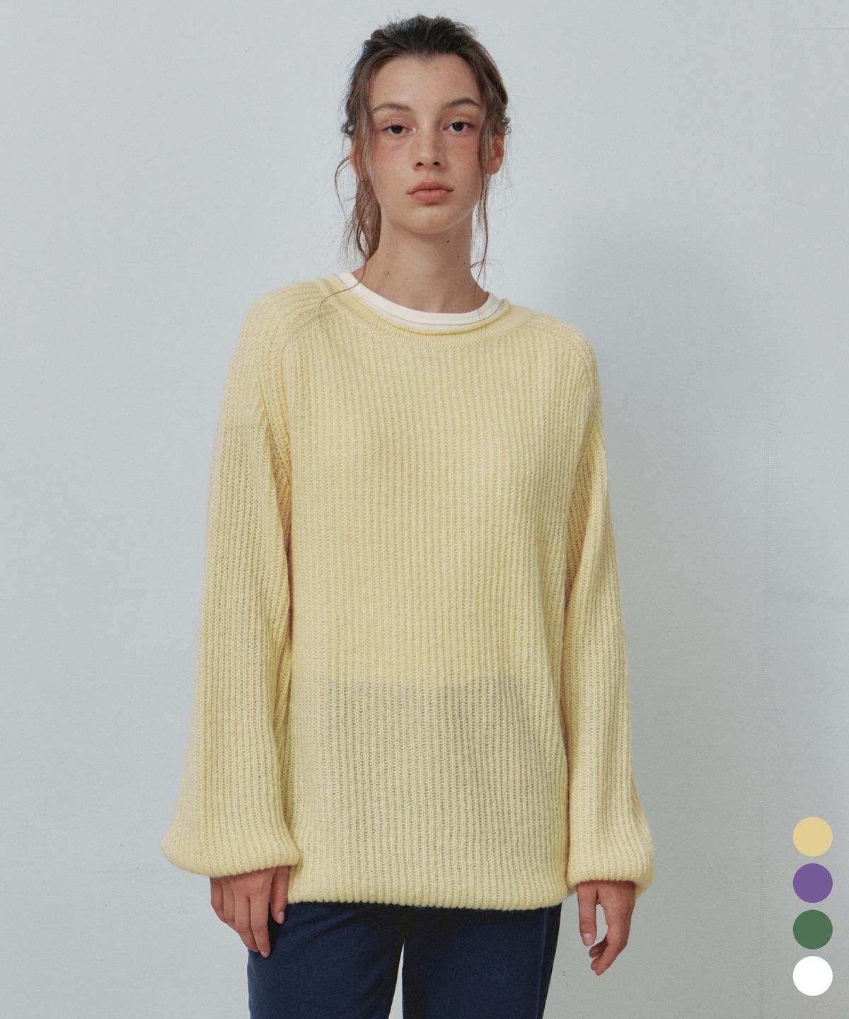 씨타(CITTA) Daily Soft Relaxed Boat-Neck Knit_CTK282(4color)