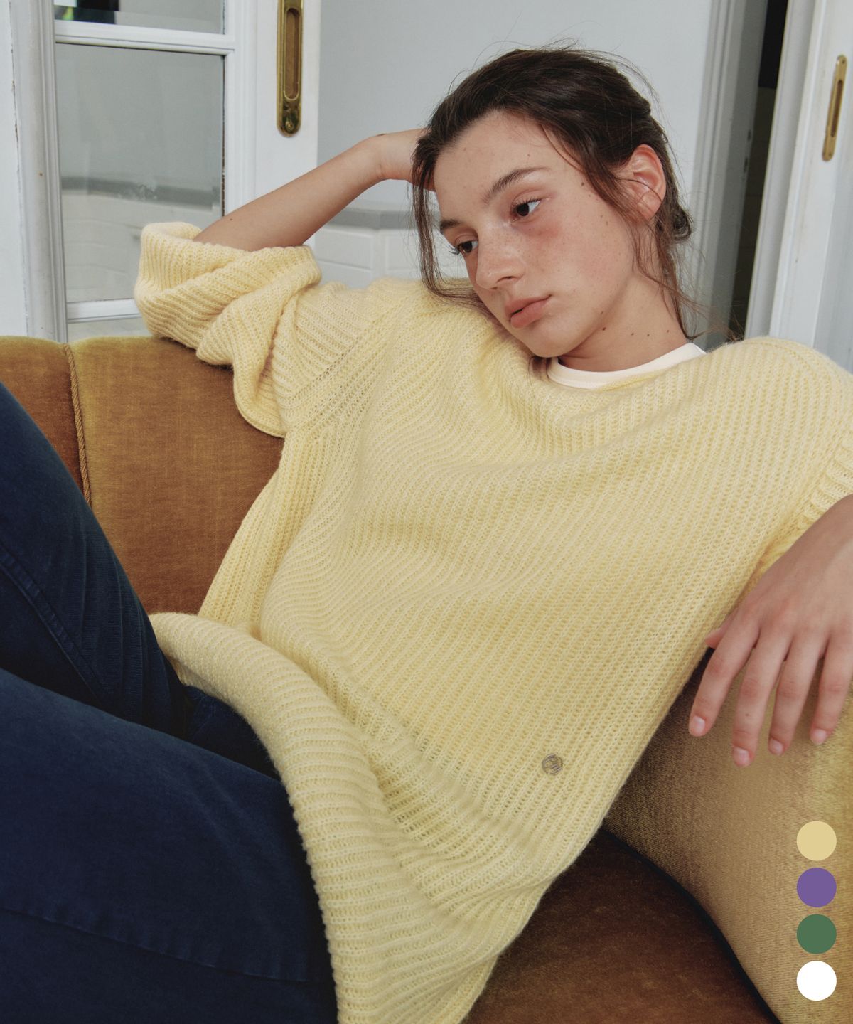 씨타(CITTA) Daily Soft Relaxed Boat-Neck Knit_CTK282(4color)
