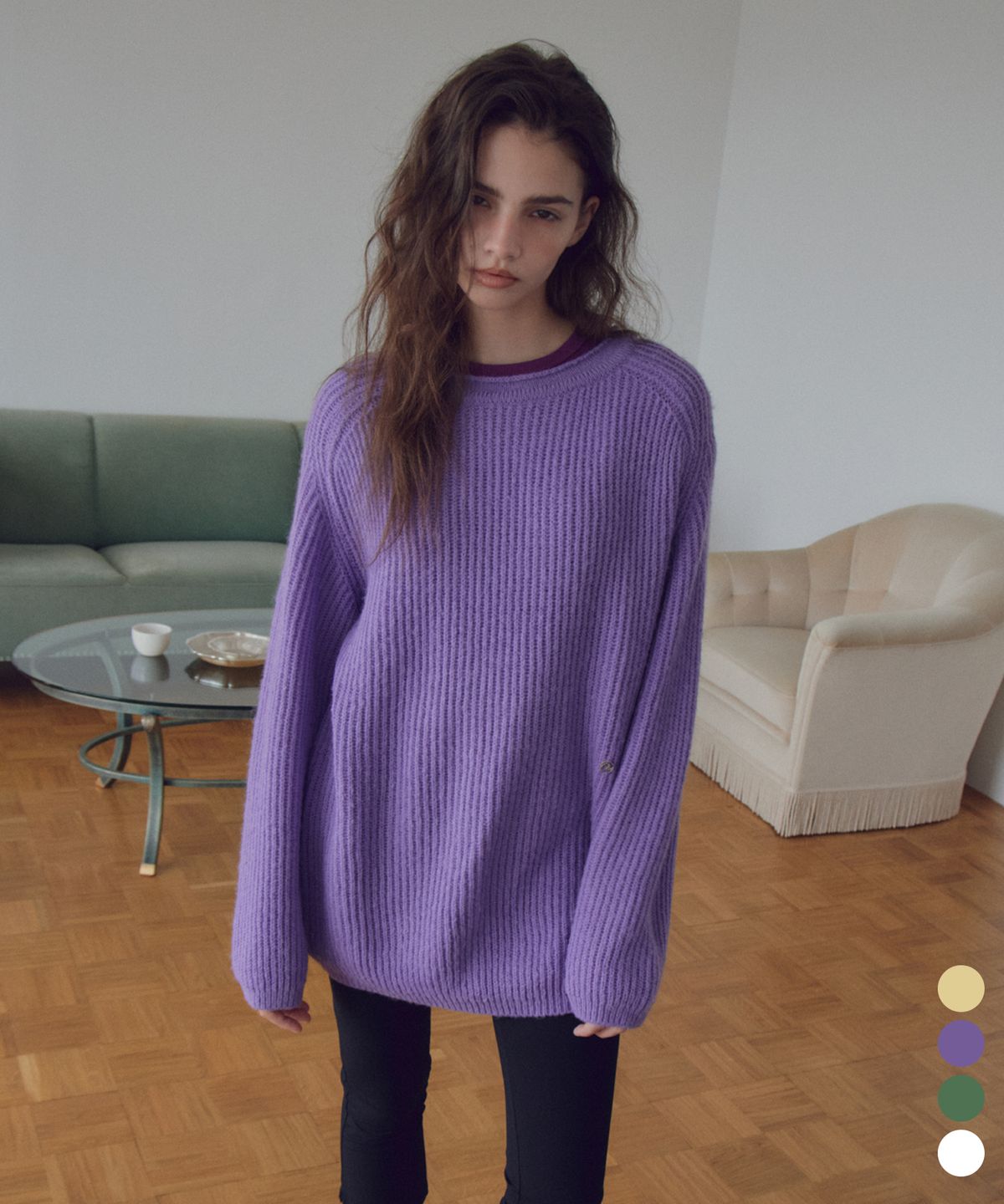 씨타(CITTA) Daily Soft Relaxed Boat-Neck Knit_CTK282(4color)